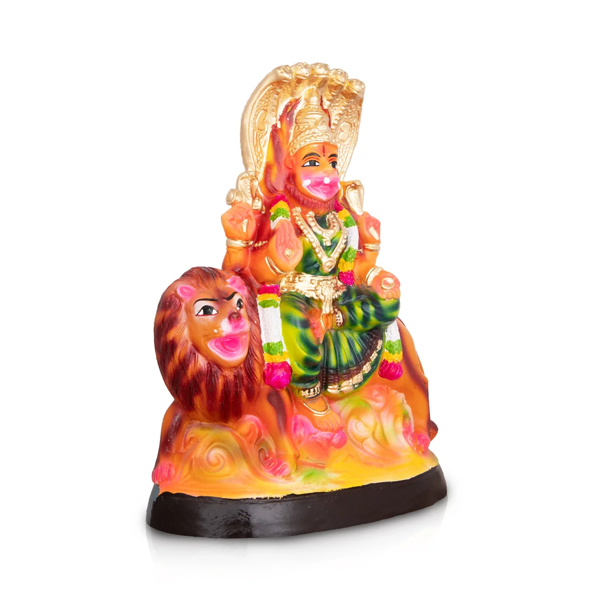Pratyangira Devi Paper Mache Golu Bommai - 14 X 9.5 Inches | Giri Golu Doll/ Navaratri Gombe/ Navratri Décor - Image 3