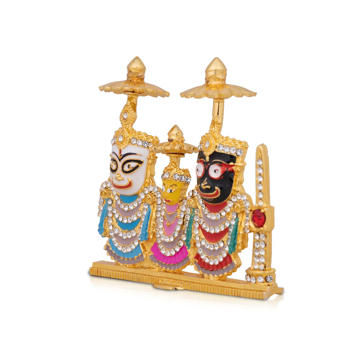 Prince Chatri Jagannath - 3 x 3.5 Inches | Lord Jagannath, Subhadra, Balram for Home Decor - Image 3