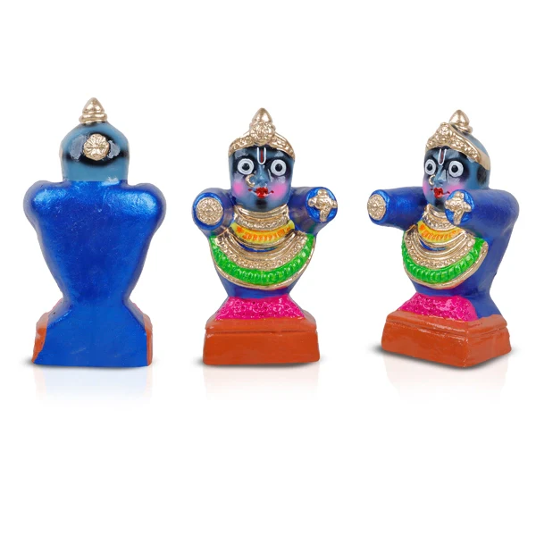 Puri Jagannath Clay Golu Bommai Set - 9 x 3.5 Inches | Giri Golu Doll/ Navaratri Golu Bomma/Gombe/Bommai - Image 5