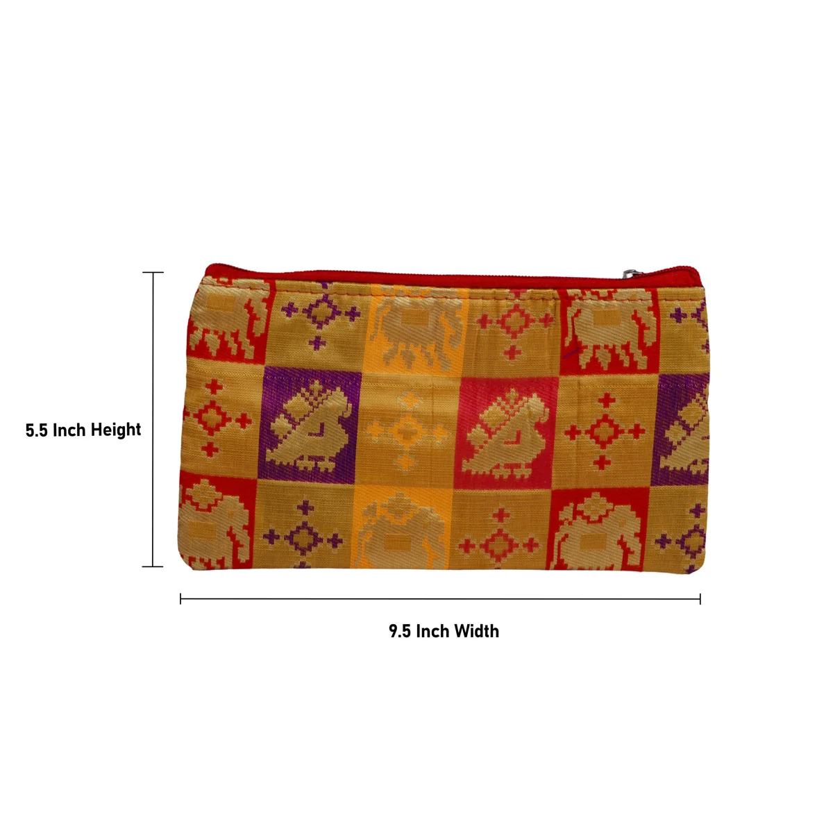 Hand Purse - 5.5 x 9.5 Inches | Hand Pouch/ Cotton Wallet for Women - Image 3