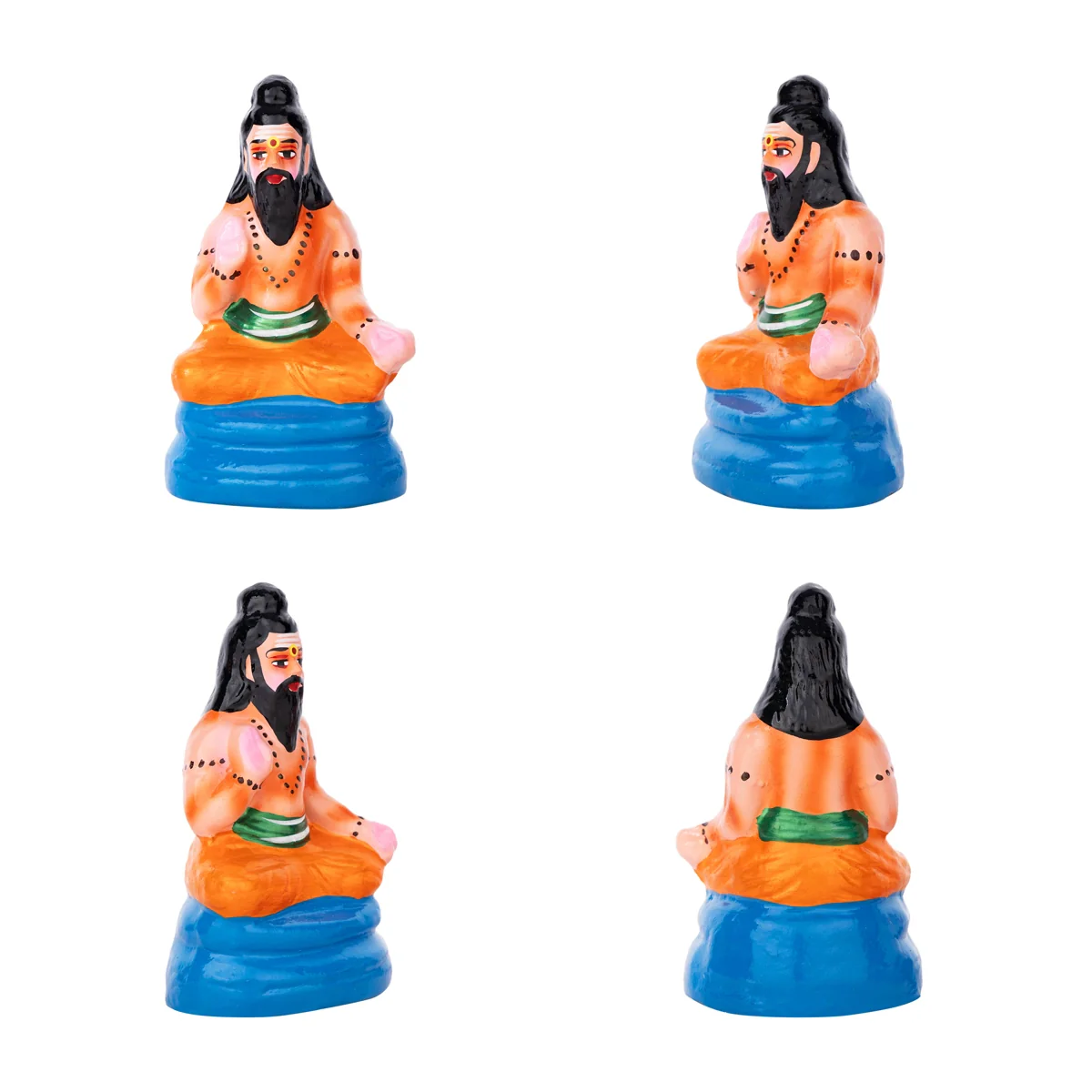 Putrakameshti Yagam Clay Golu Bommai Set- 11 X 6.5 Inches | Navaratri Golu Gombe/ Giri Golu Doll/Navratri Decor - Image 4
