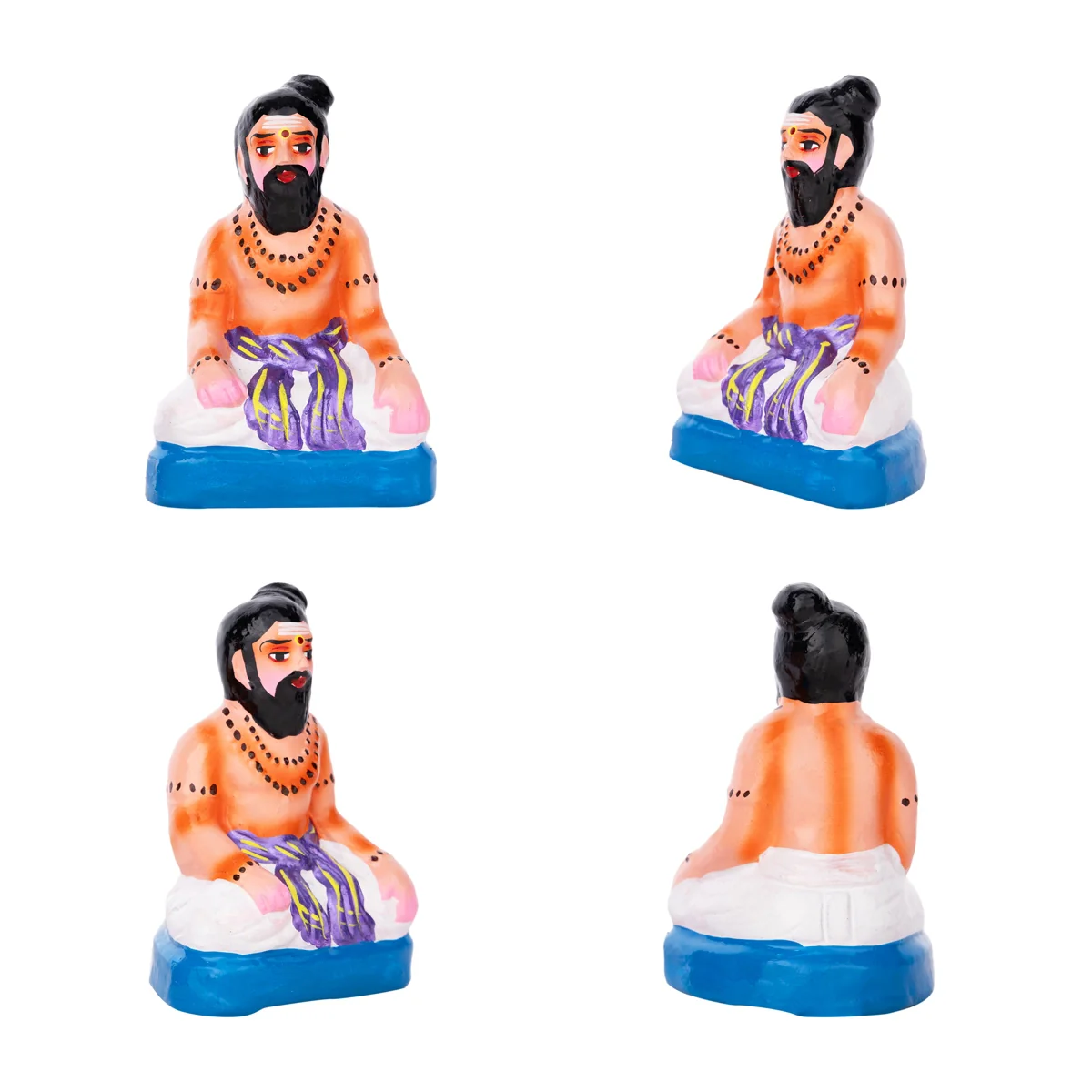 Putrakameshti Yagam Clay Golu Bommai Set- 11 X 6.5 Inches | Navaratri Golu Gombe/ Giri Golu Doll/Navratri Decor - Image 5