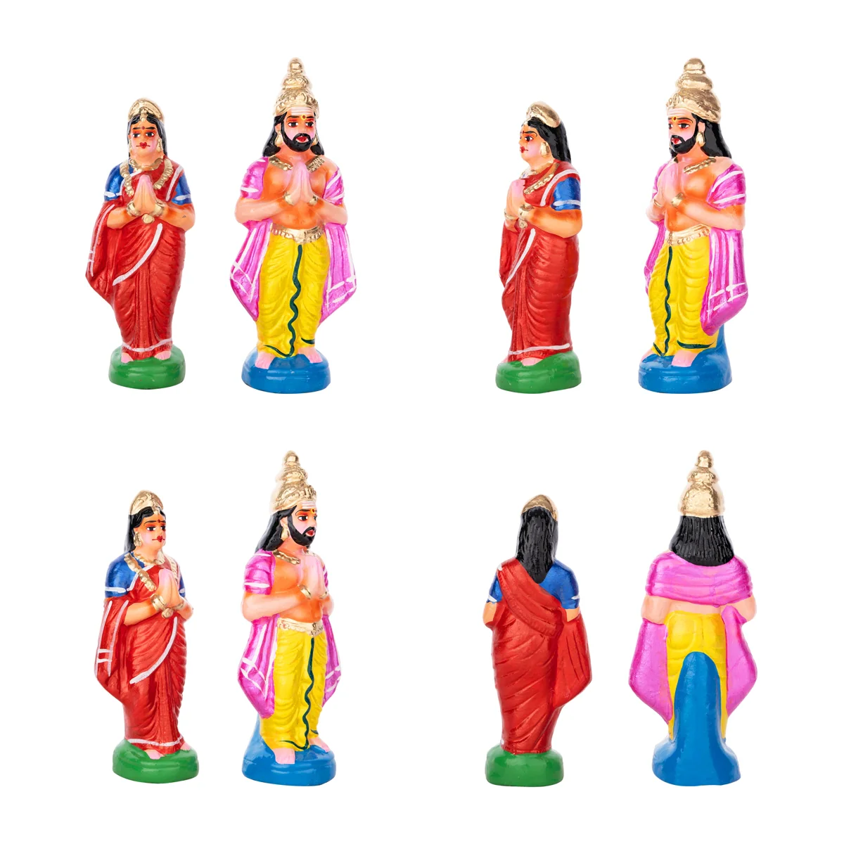 Putrakameshti Yagam Clay Golu Bommai Set- 11 X 6.5 Inches | Navaratri Golu Gombe/ Giri Golu Doll/Navratri Decor - Image 6