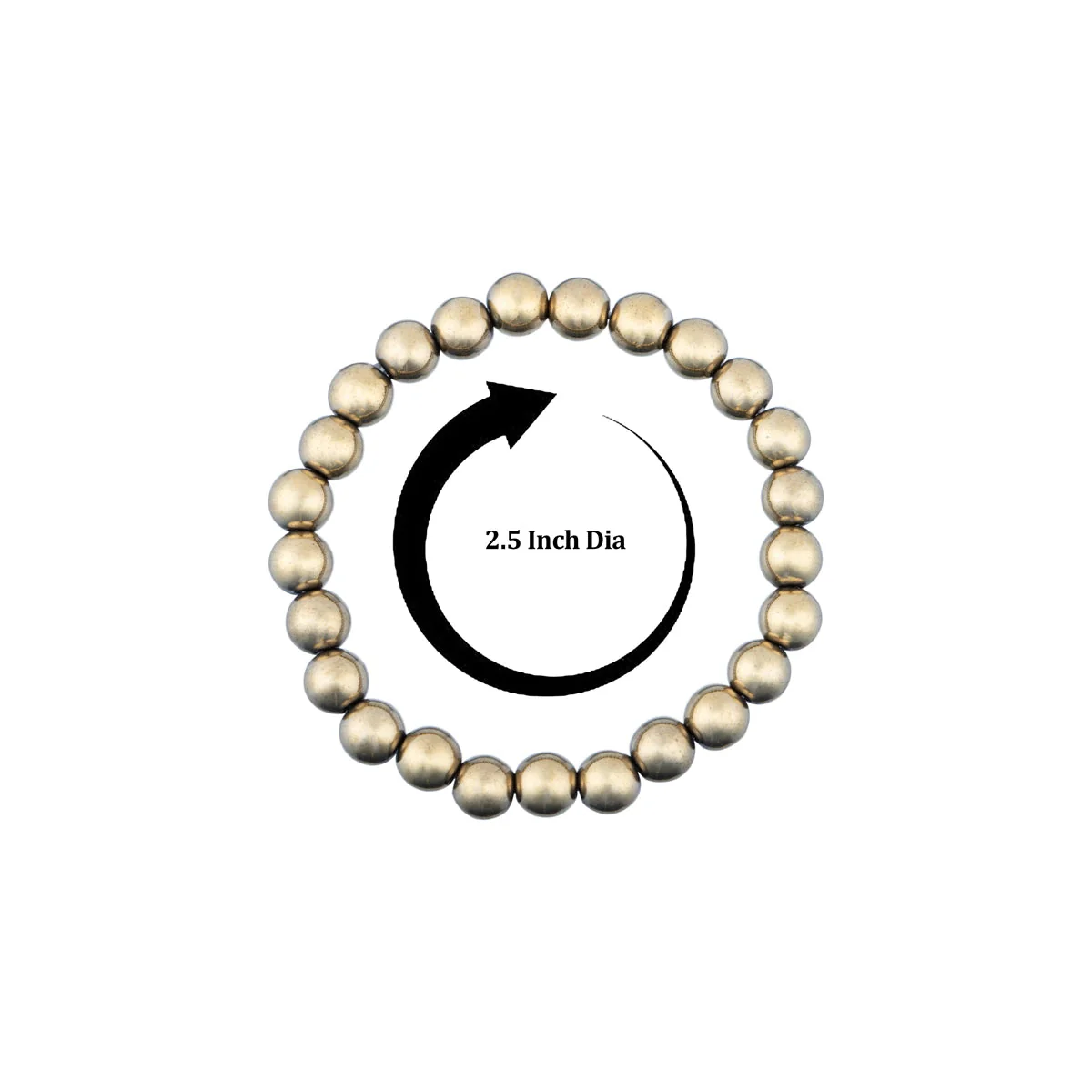 Pyrite Bracelet - 2.5 Inches | Pyrite Stone Bracelet/ Crystal Bracelet for Men & Women - Image 3