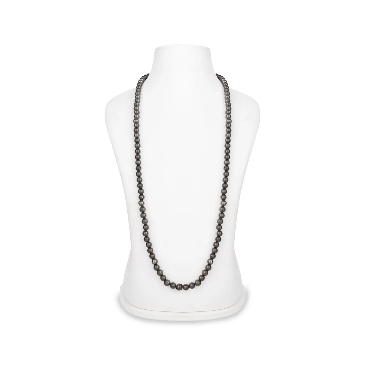 Pyrite Mala - 20 Inches | Pyrite Bead Mala/ Pyrite Crystal Mala For Positive Energy & Meditation