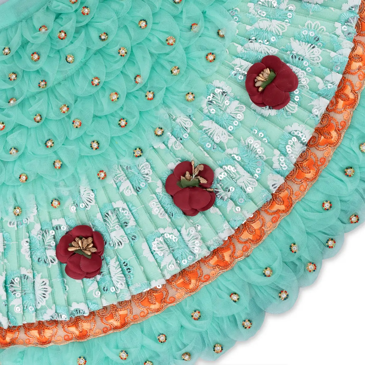 Radha Krishna Dress Set - 15 Inches | Krishna Dress Set/ Radha Dress Set for Deity - Image 14