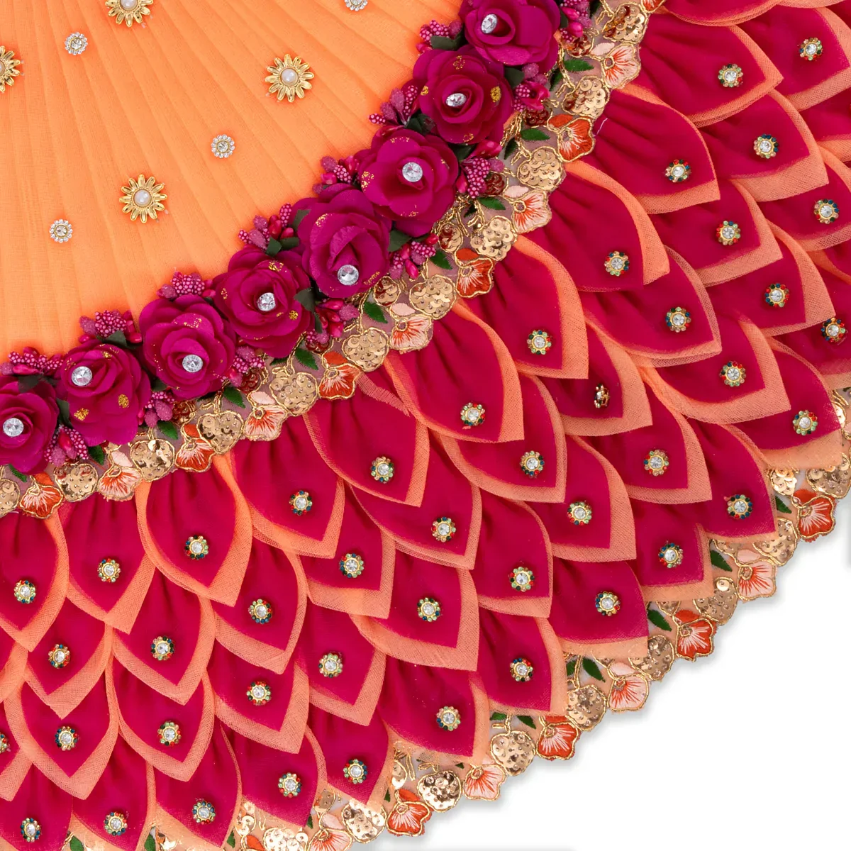 Radha Krishna Dress Set - 15 Inches | Krishna Dress Set/ Radha Dress Set for Deity - Image 7
