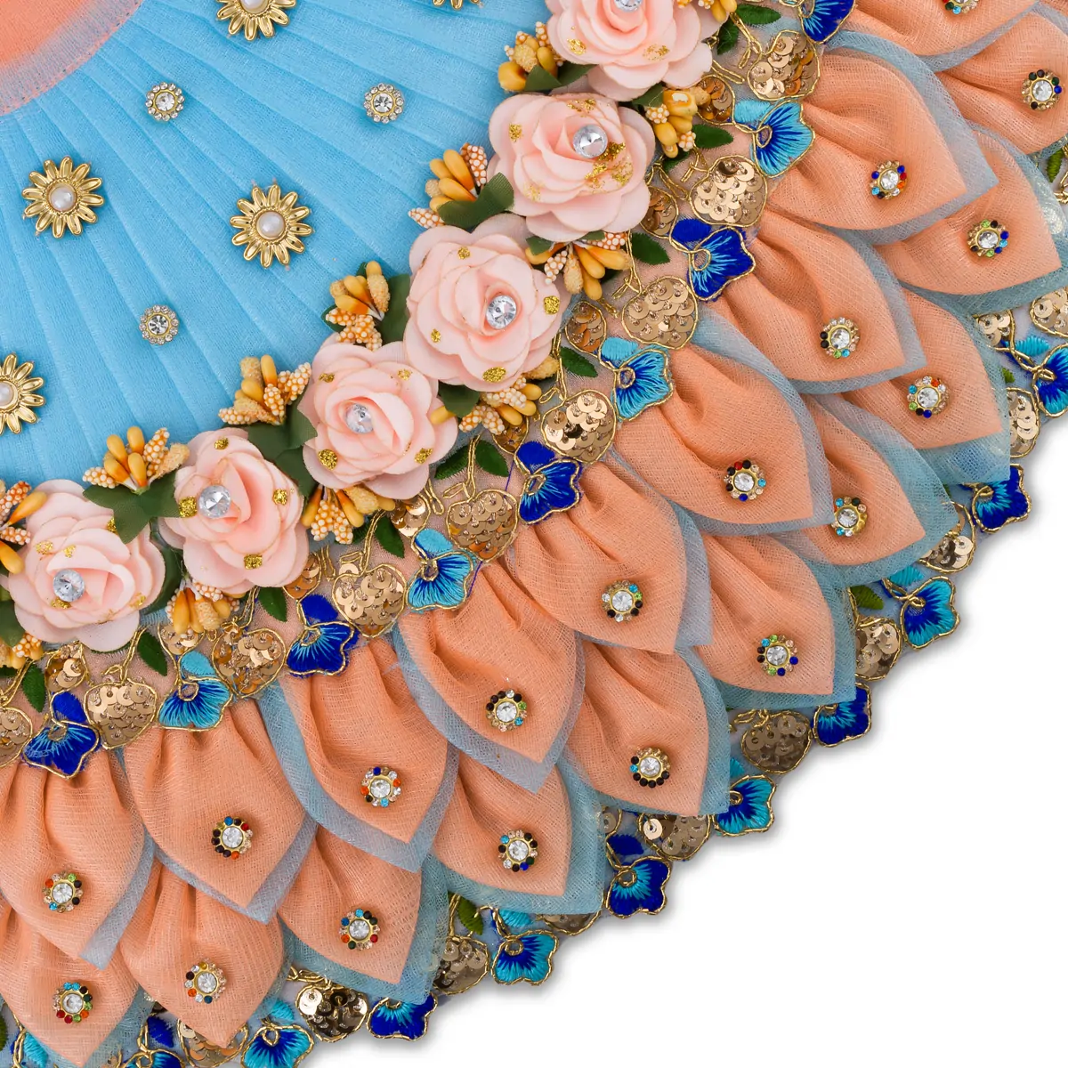 Radha Krishna Dress Set - 9 Inches | Krishna Dress Set/ Radha Dress Set for Deity - Image 3