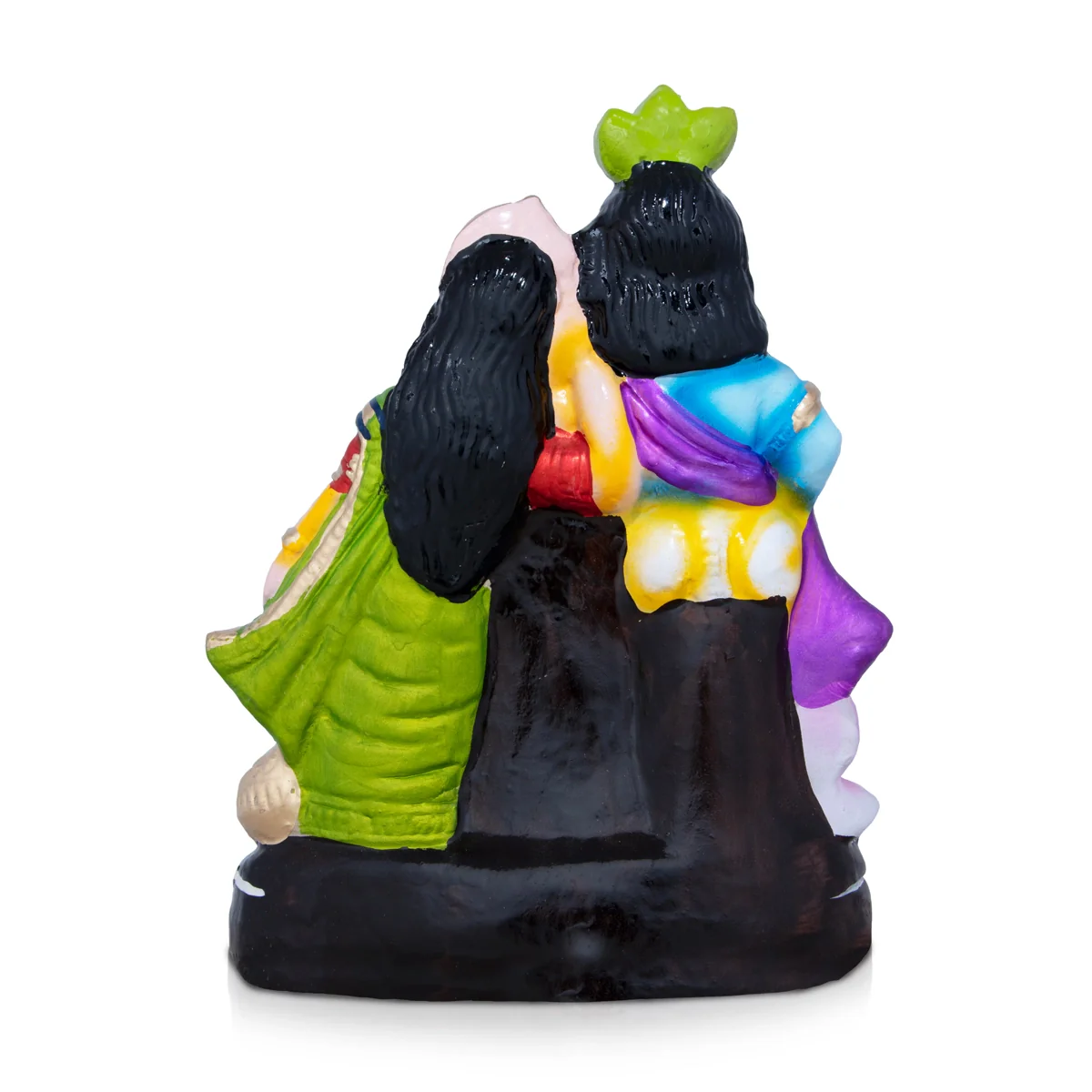 Radha Krishnan Clay Golu Bommai - 13 x 6 Inches | Giri Golu Doll/ Navaratri Golu Bomma/Gombe/Bommai - Image 4