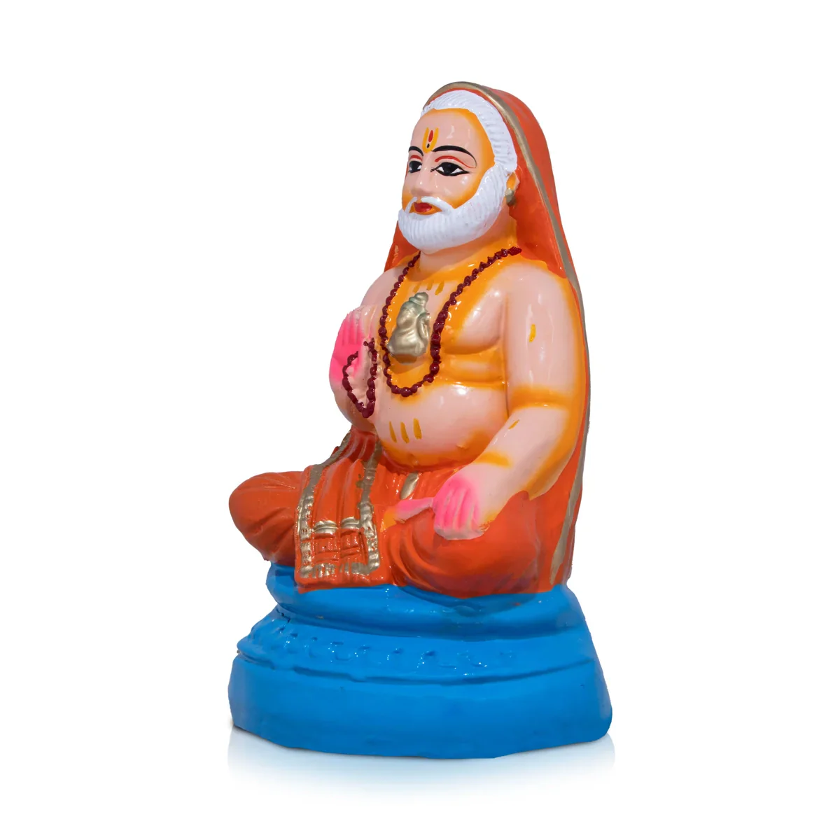 Raghavendra Clay Golu Bommai - 10 x 5 Inches | Giri Golu Doll/ Navaratri Golu Bomma/Gombe/Bommai - Image 3