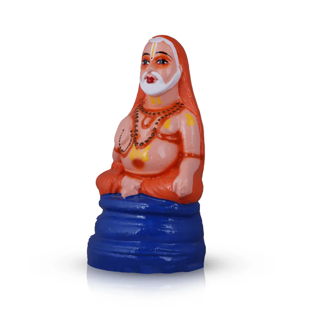 Raghavendra Clay Golu Bommai - 11 x 7.5 Inches | Giri Golu Doll/ Navaratri Golu Bomma/Gombe/Bommai - Image 3