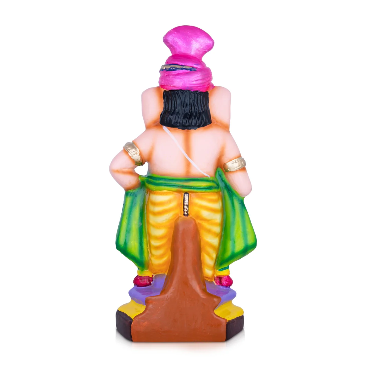 Raja Alangara Ganesh Paper Mache Golu Bommai - 15 x 6 Inches | Giri Golu Doll/ Ganesh Chaturthi Decor/Gombe - Image 4