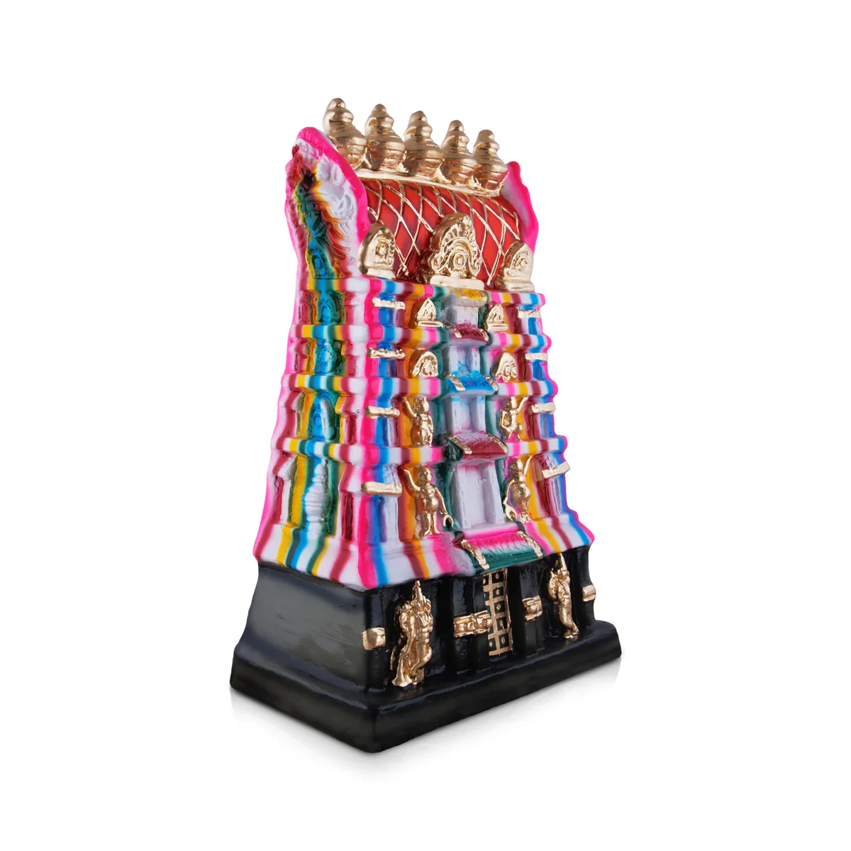 Raja Gopuram Paper Mache Golu Bommai - 22 x 12 Inches | Giri Golu Doll/ Navaratri Golu Bomma/Gombe/Bommai - Image 2