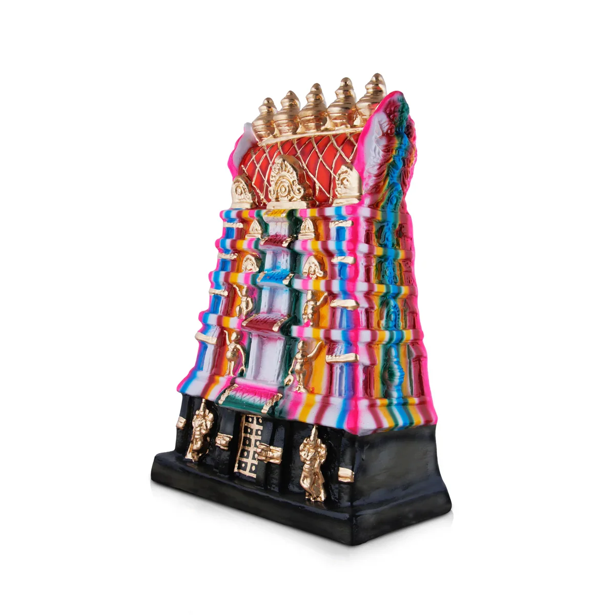 Raja Gopuram Paper Mache Golu Bommai - 22 x 12 Inches | Giri Golu Doll/ Navaratri Golu Bomma/Gombe/Bommai - Image 3