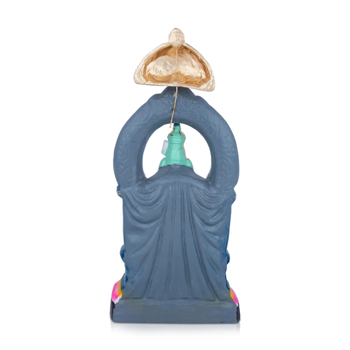 Raja Rajeshwari Paper Mache Golu Bommai - 10 x 5.5 Inches | Giri Golu Doll/ Navaratri Golu Bomma/Gombe/Bommai - Image 5