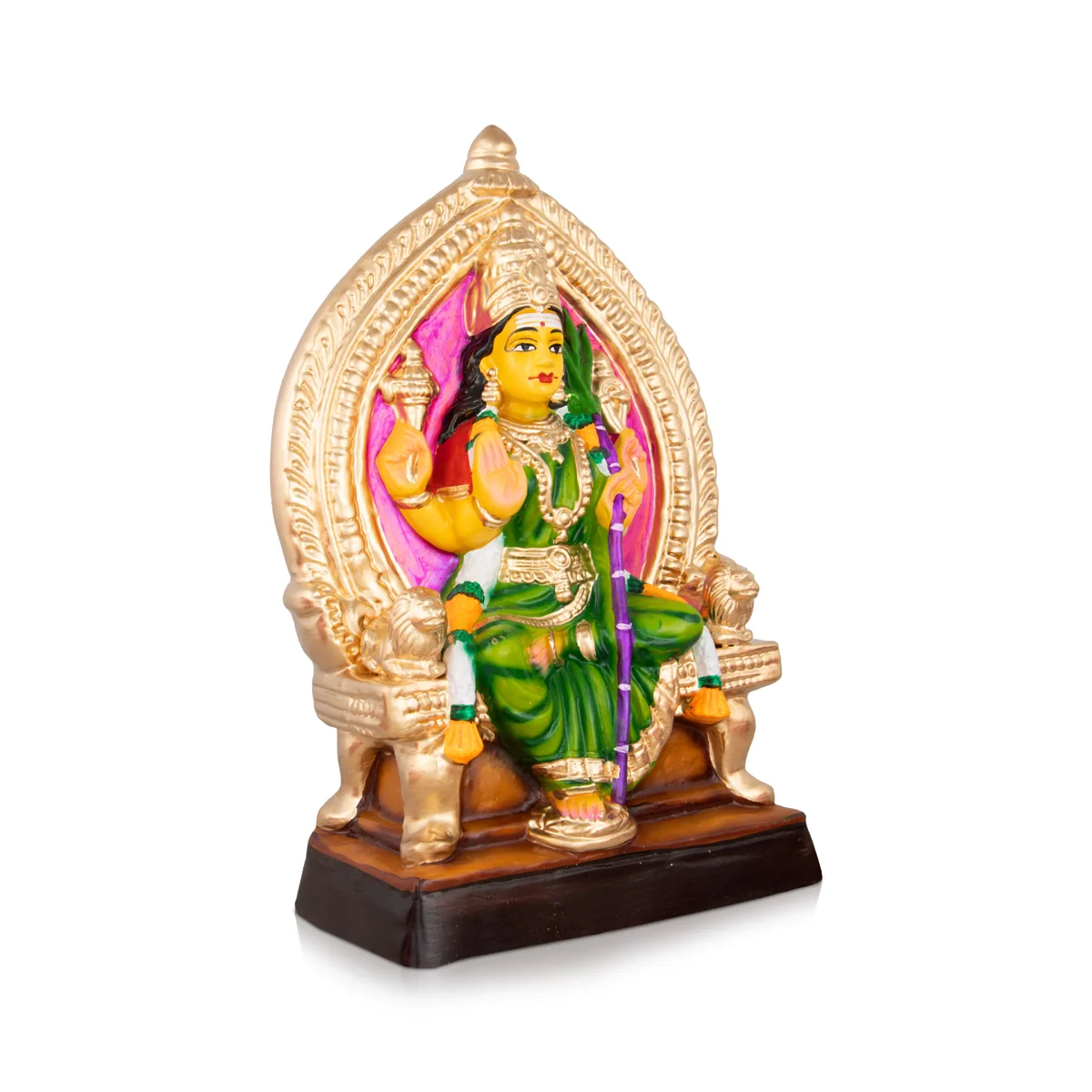 Raja Rajeshwari Paper Mache Golu Bommai - 11 x 8 Inches | Giri Golu Doll/ Navaratri Golu Bomma/Gombe/Bommai - Image 2