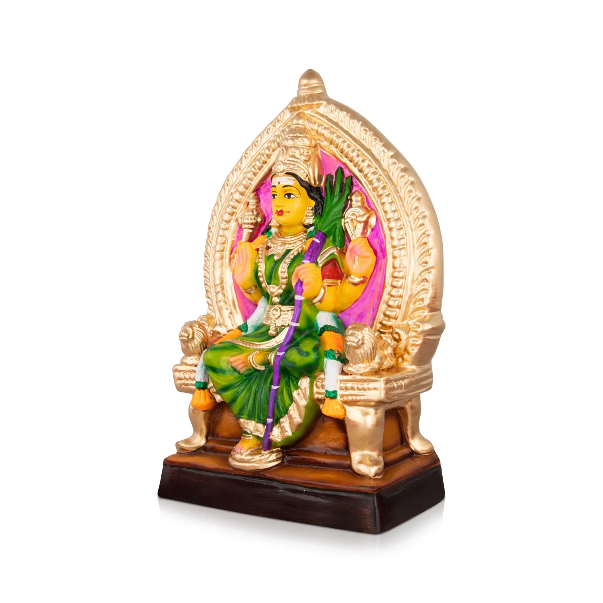 Raja Rajeshwari Paper Mache Golu Bommai - 11 x 8 Inches | Giri Golu Doll/ Navaratri Golu Bomma/Gombe/Bommai - Image 4