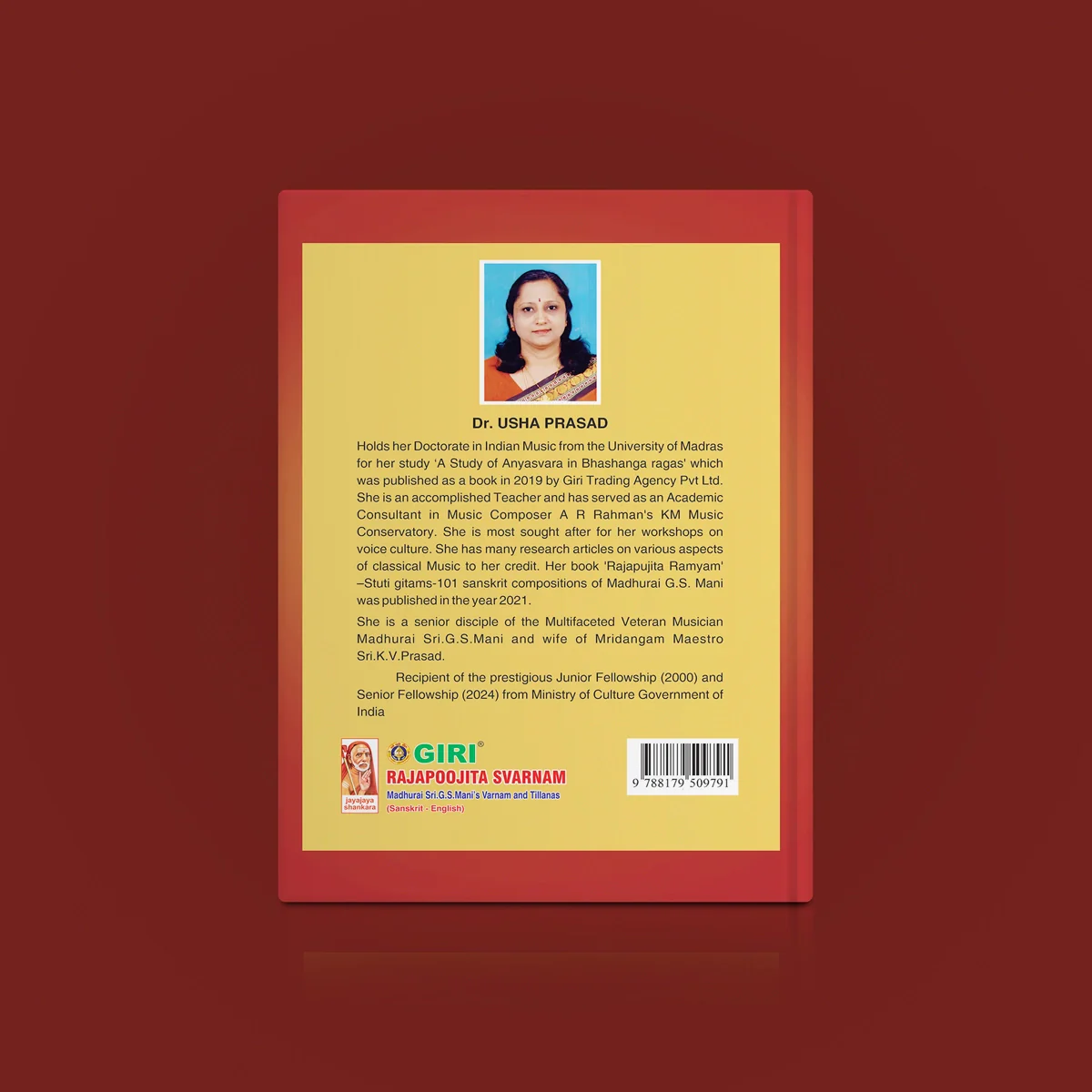 Rajapoojita Svarnam - Madurai Sri.G.S.Manis Varnams And Tillanas- Sanskrit - English | Usha Prasad/ Music Book - Image 2