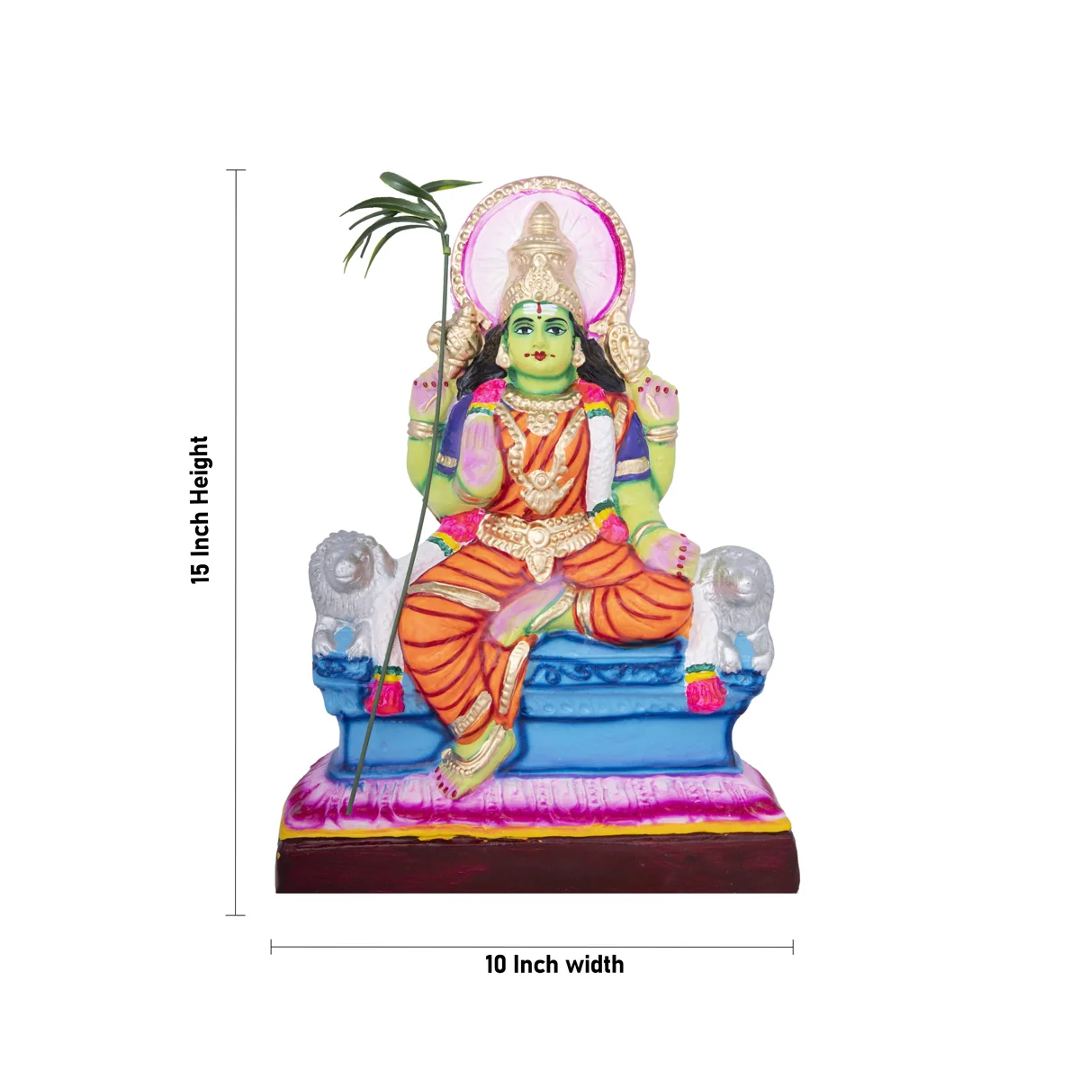 Rajeshwari Paper Mache Golu Bommai - 15 x 10 Inches | Giri Golu Doll/ Navaratri Golu Bomma/Gombe/Bommai - Image 2