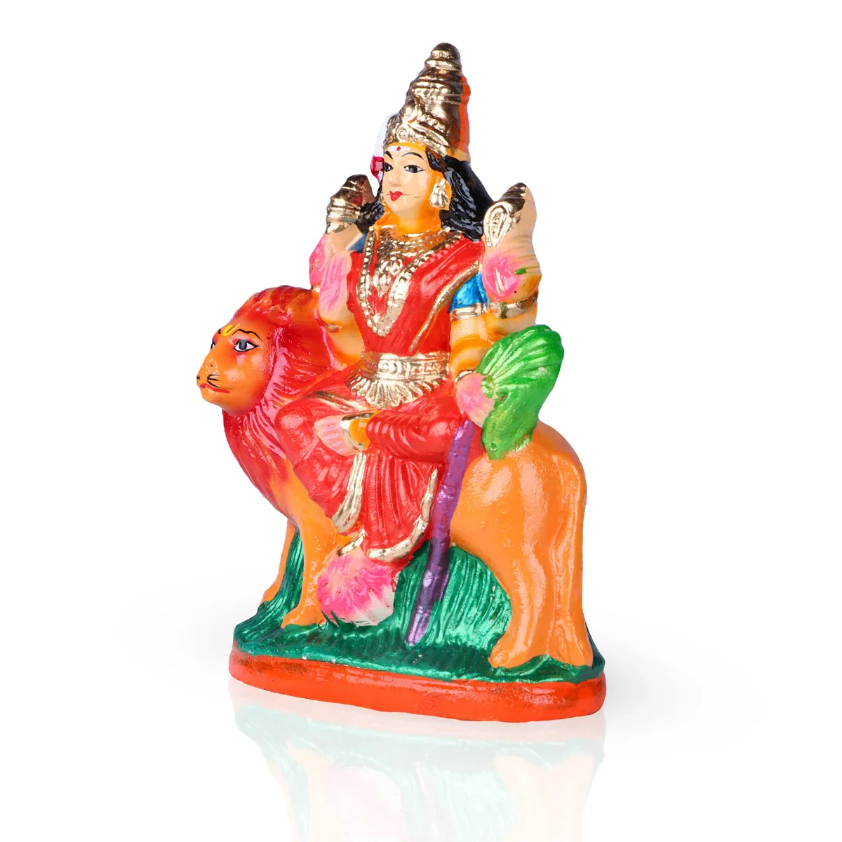 Rajeshwari Clay Golu Bommai - 10 x 6 Inches | Giri Golu Doll/ Navaratri Golu Bomma/Gombe/Bommai - Image 4