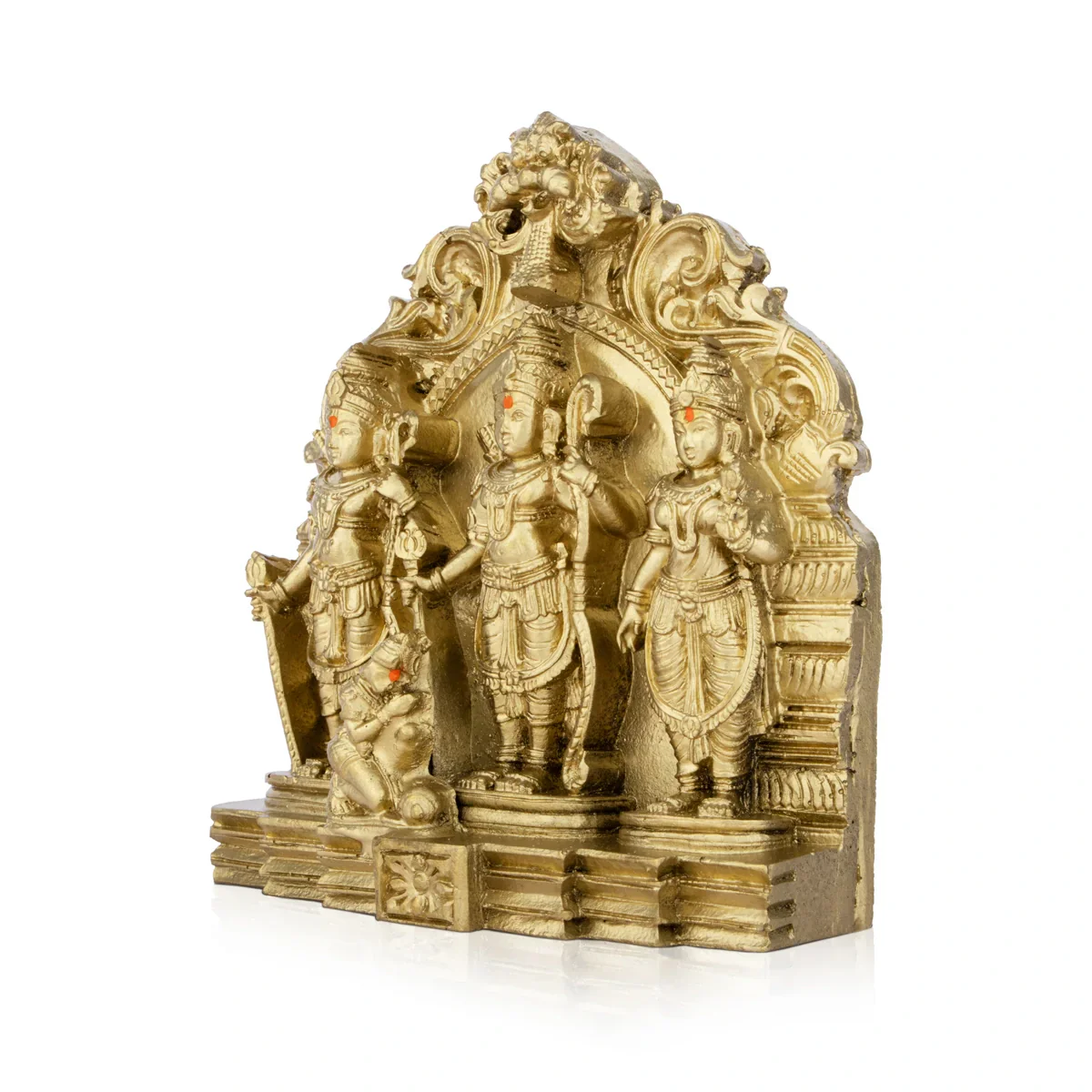 Ram Darbar Murti - 6 x 5 Inches | Resin Statue/ Ram Darbar Statue for Pooja - Image 3