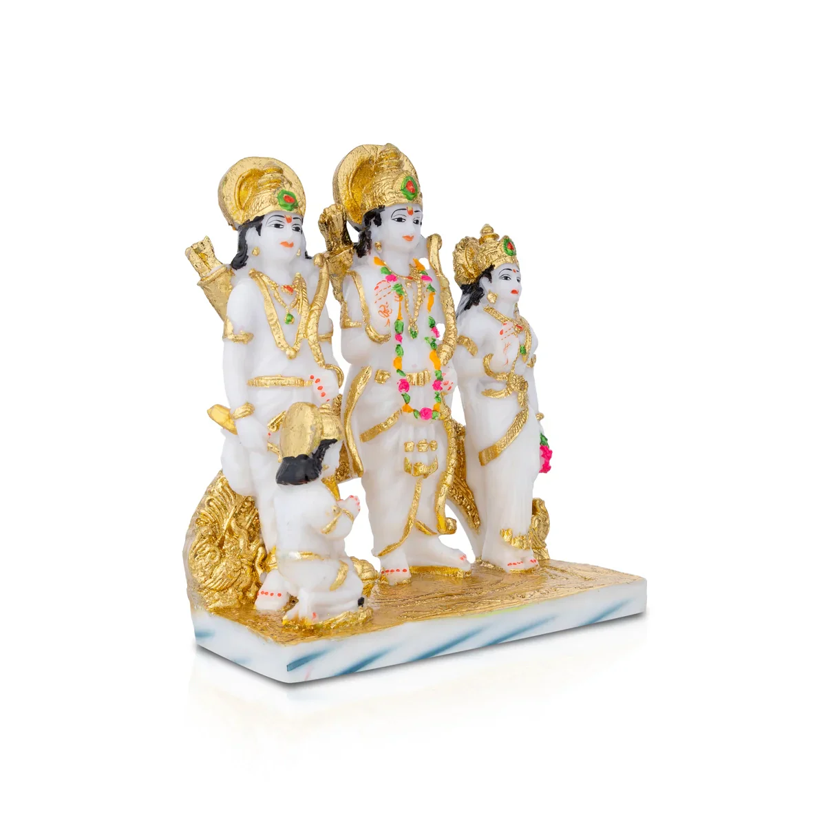 Ram Darbar Murti - 8 x 7 Inches | Resin Statue/ Ram Darbar Idol for Pooja - Image 3