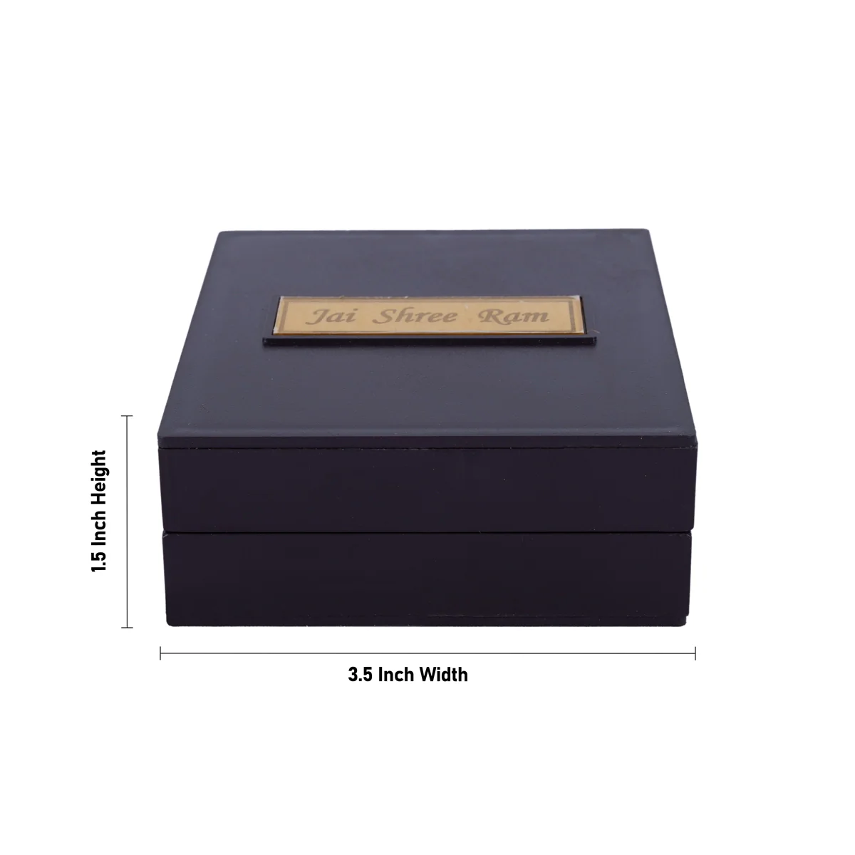 Ram Darbar Murti Design Pooja Box- 1.5 X 3.5 Inches | Charan Paduka Box/Puja Box For Devotional Gifting & Prayer - Image 3