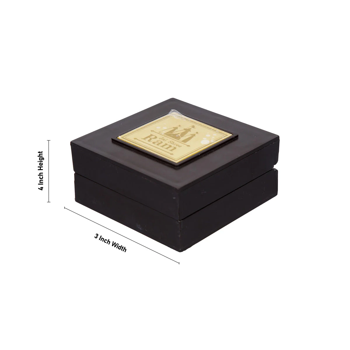 Ram Darbar Murti Design Pooja Box - 4 X 3 X 3 Inches | Puja Box/ Charan Paduka Box For Pooja And Gifting - Image 5