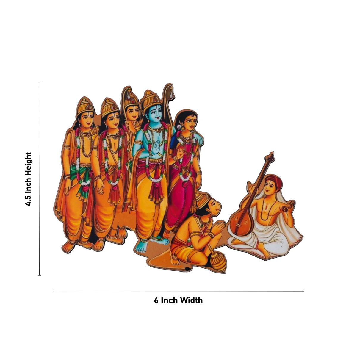Ram Darbar Thyagarajar Fridge Magnet - 4.5 x 6 Inches | Single Layer Photo Magnet/ Picture Magnet for Home - Image 2