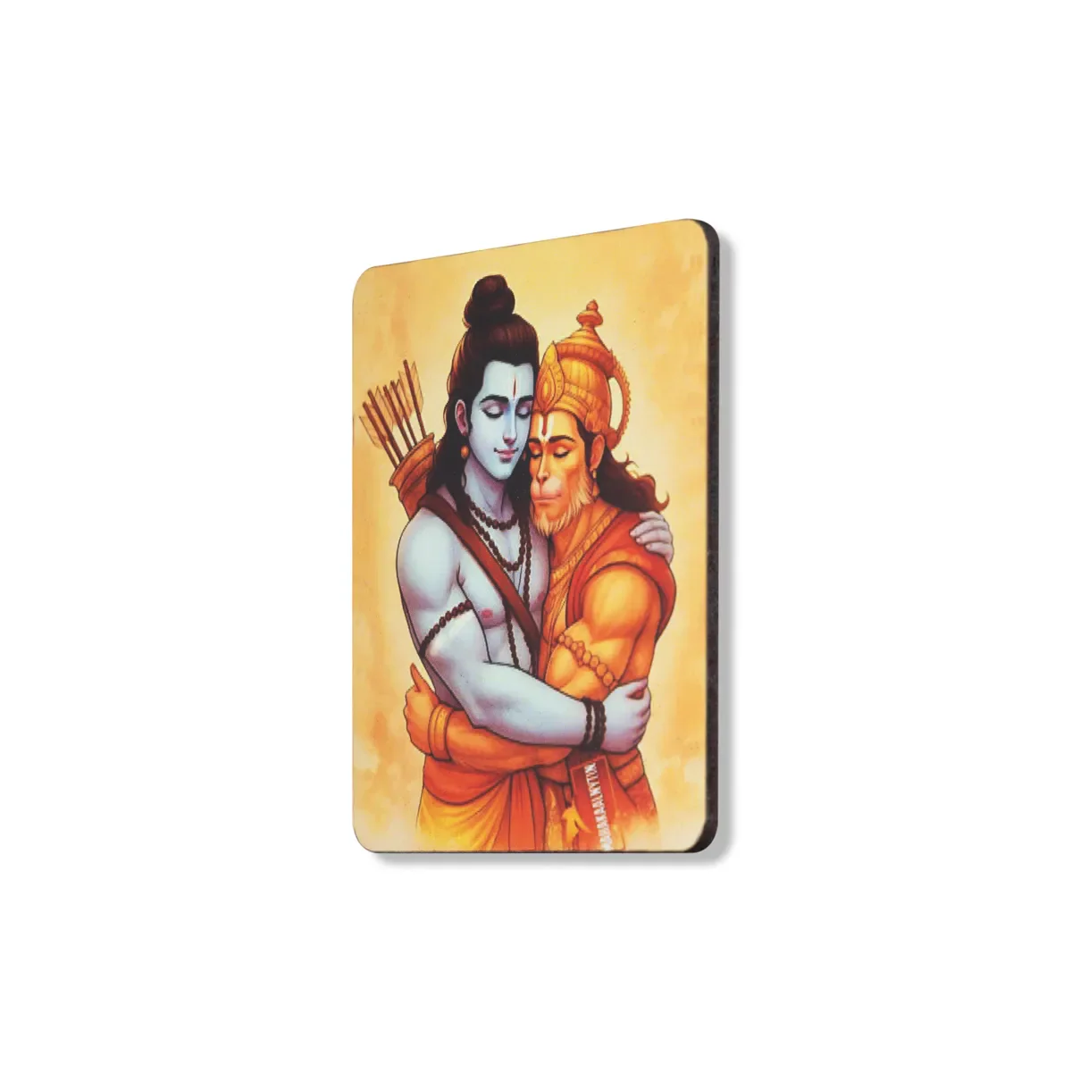 Ram Hanuman Murti Design Fridge Magnet - 3 X 2.5 Inches | Picture Magnet/ Single Layer Photo Magnet For Home - Image 2