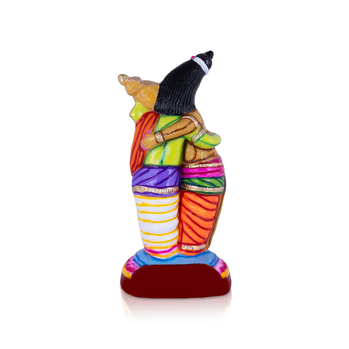 Ram Hanuman Murti Paper Mache Golu Bommai - 16 x 7 Inches | Navaratri Gombe/ Giri Golu Doll/ Navratri Decor - Image 4