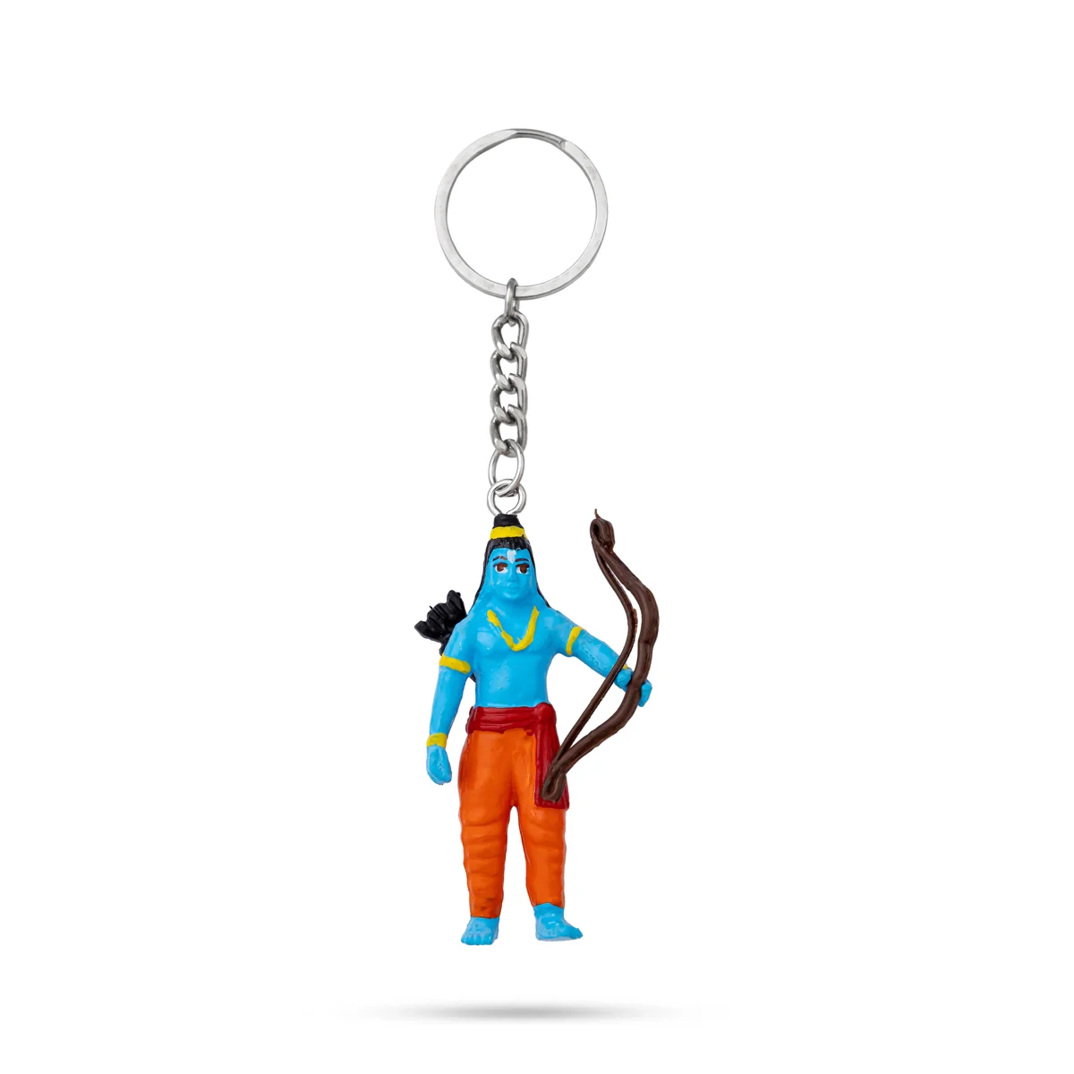 Rama Murti Design Key Chain - 2.5 x 1.5 Inches | Key Ring/ Key Holder For Gifting & Bike - Image 2