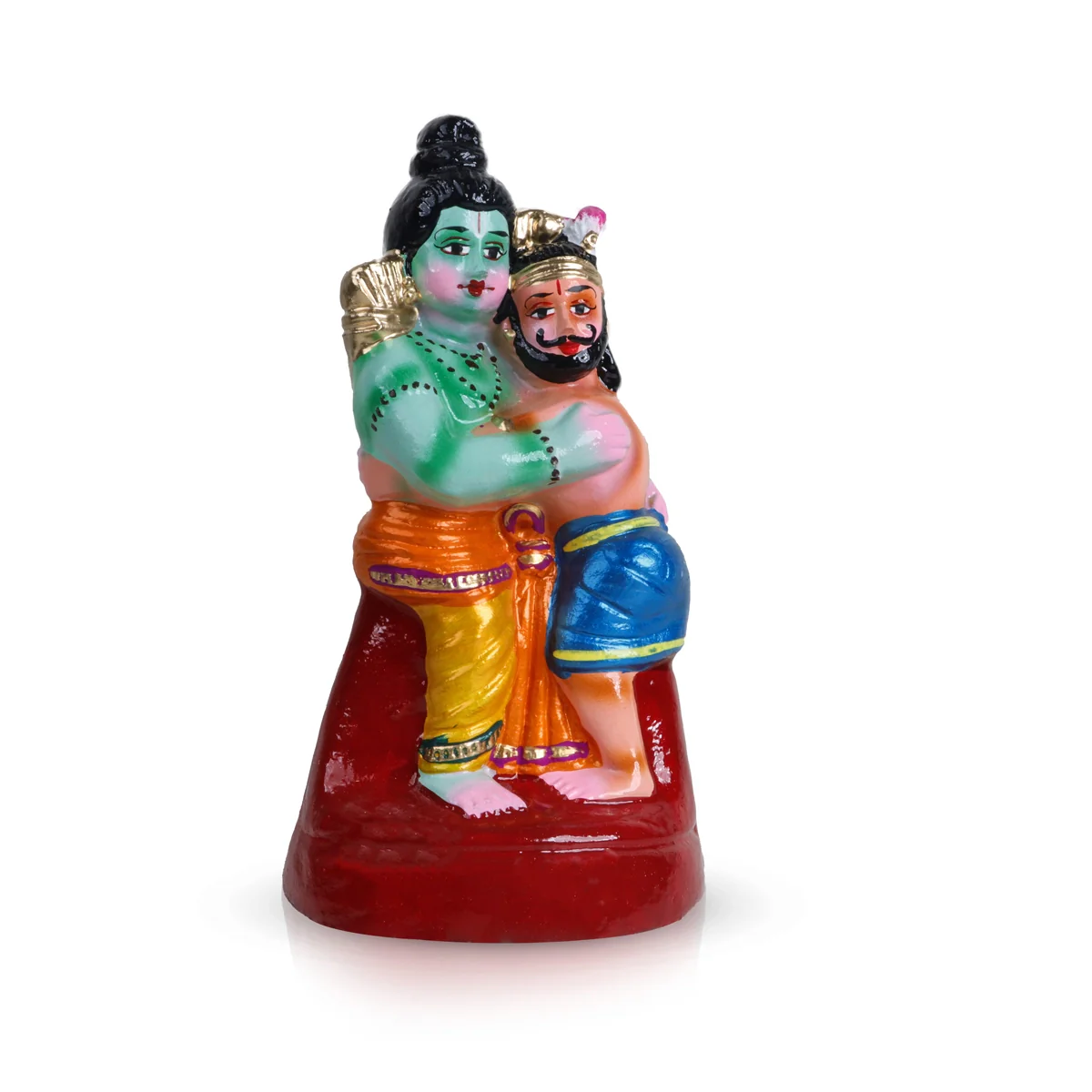 Rama Idol With Gugan Clay Golu Bommai - 10 X 5 Inches | Navaratri Golu Gombe/ Giri Golu Doll/ Navratri Decor - Image 2