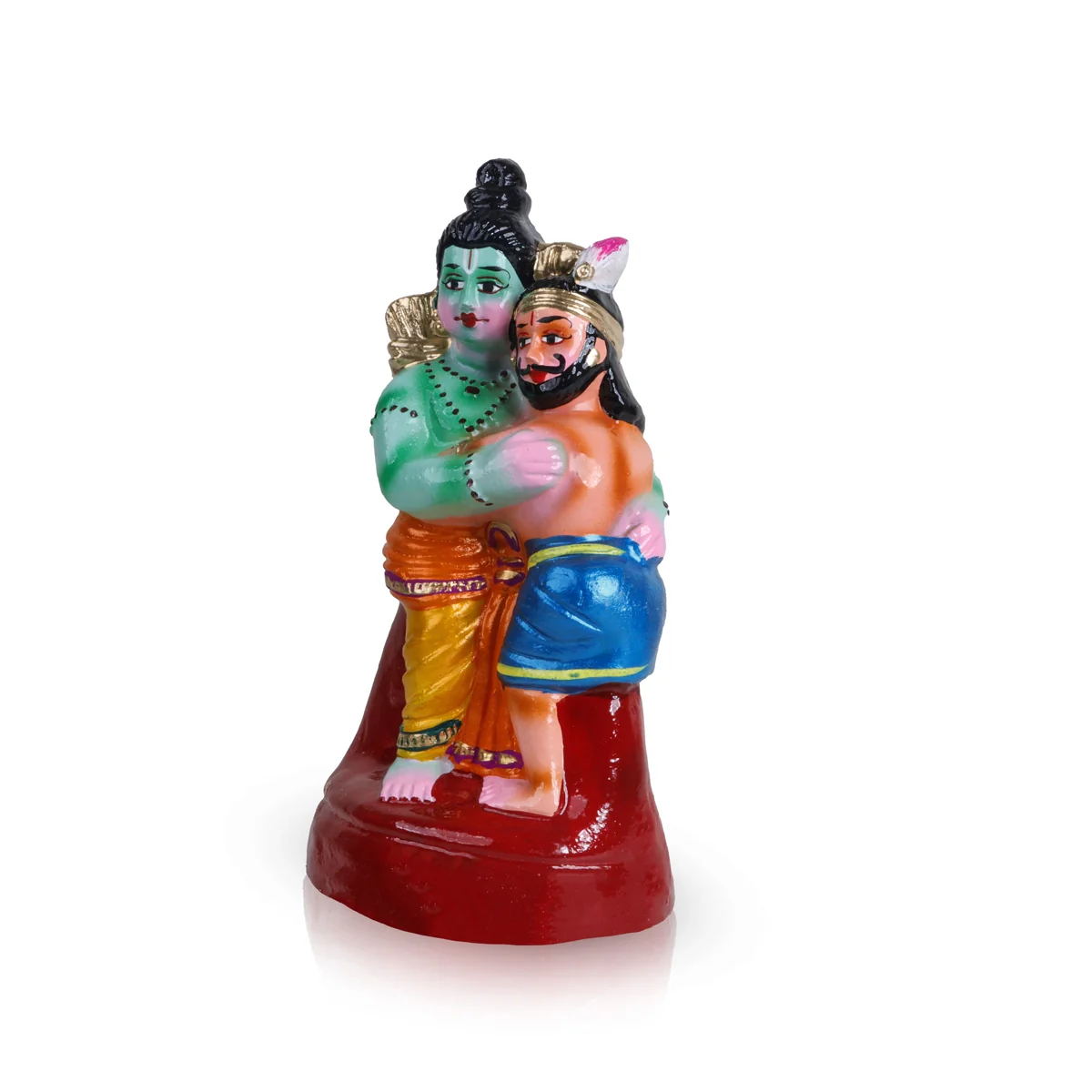 Rama Idol With Gugan Clay Golu Bommai - 10 X 5 Inches | Navaratri Golu Gombe/ Giri Golu Doll/ Navratri Decor - Image 5