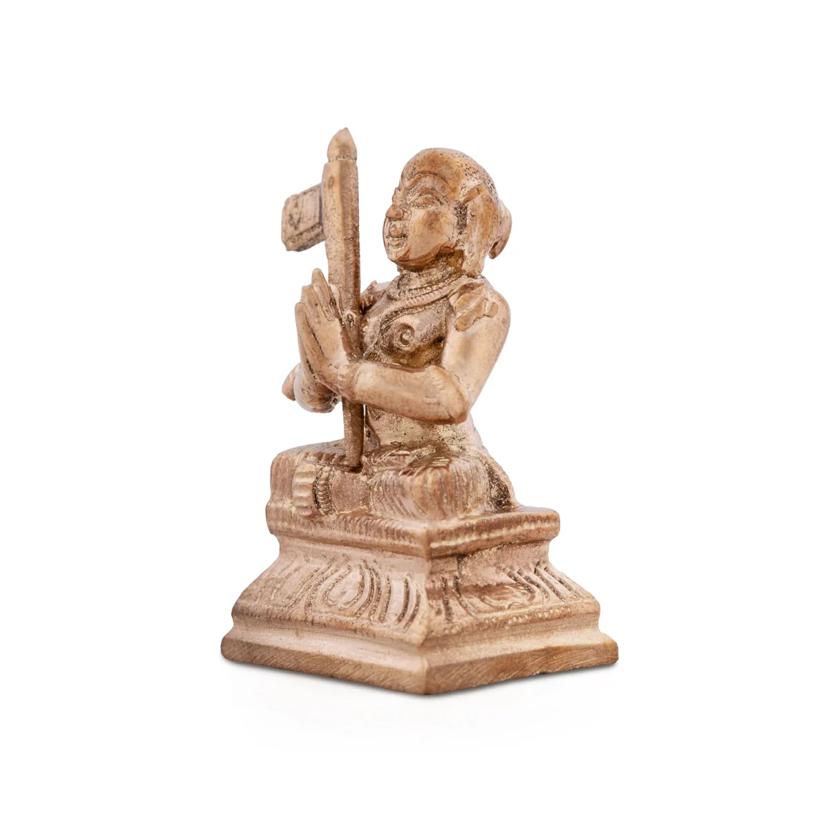 Ramanujacharya Idol - 1.75 x 1 Inches | Panchaloha Idol/ Ramanujar Statue for Pooja/ 65 Gms Approx - Image 3