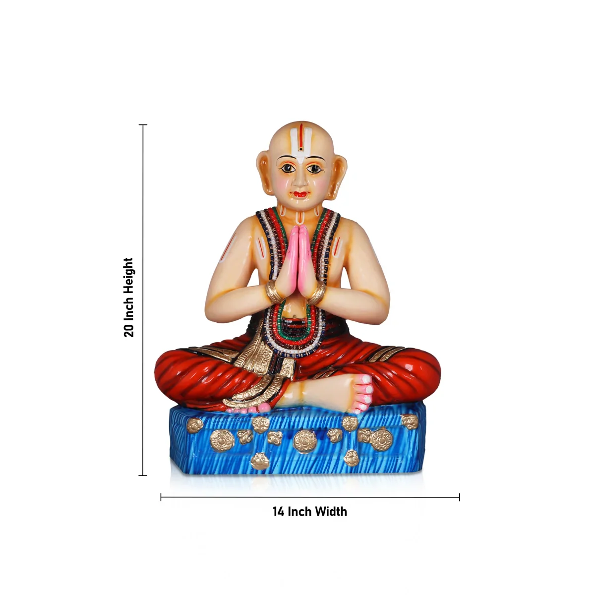 Ramanujacharya Paper Mache Golu Bommai - 20 Inches | Giri Golu Doll/ Navaratri Golu Bomma/Gombe/Bommai - Image 5