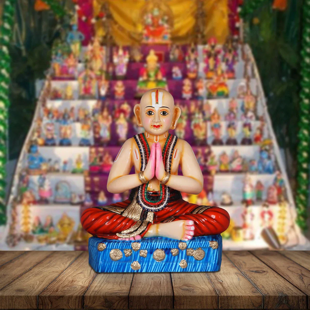 Ramanujacharya Paper Mache Golu Bommai - 20 Inches | Giri Golu Doll/ Navaratri Golu Bomma/Gombe/Bommai - Image 6