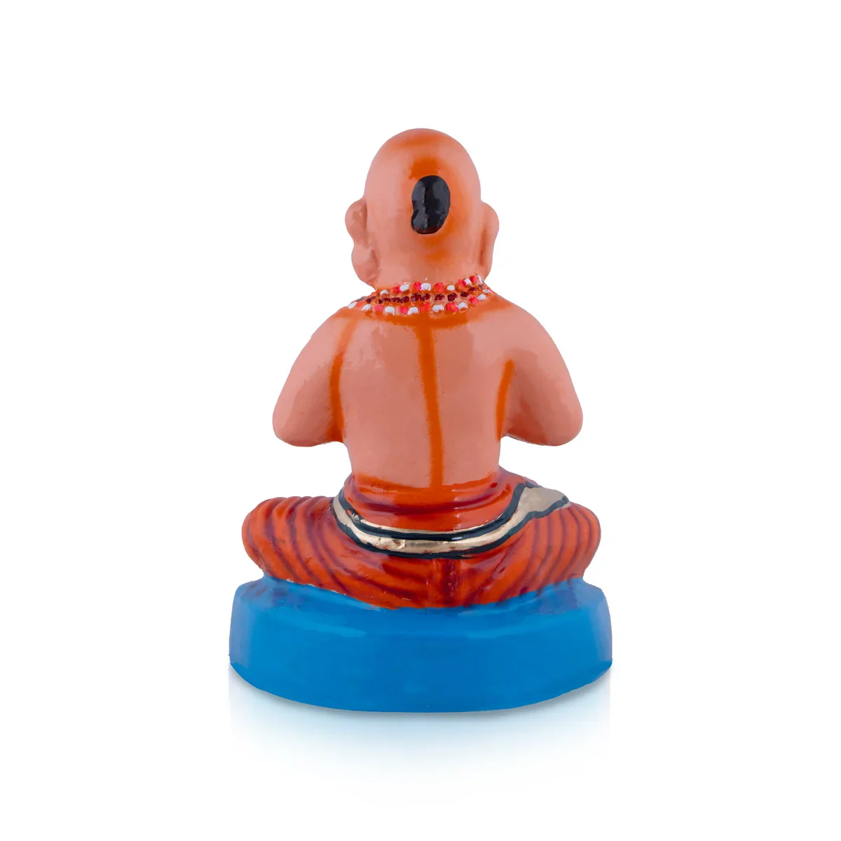 Ramanujacharya Statue Paper Mache Golu Bommai - 8 x 5.5 Inches | Giri Golu Doll/ Navaratri Golu Bomma/Gombe - Image 4