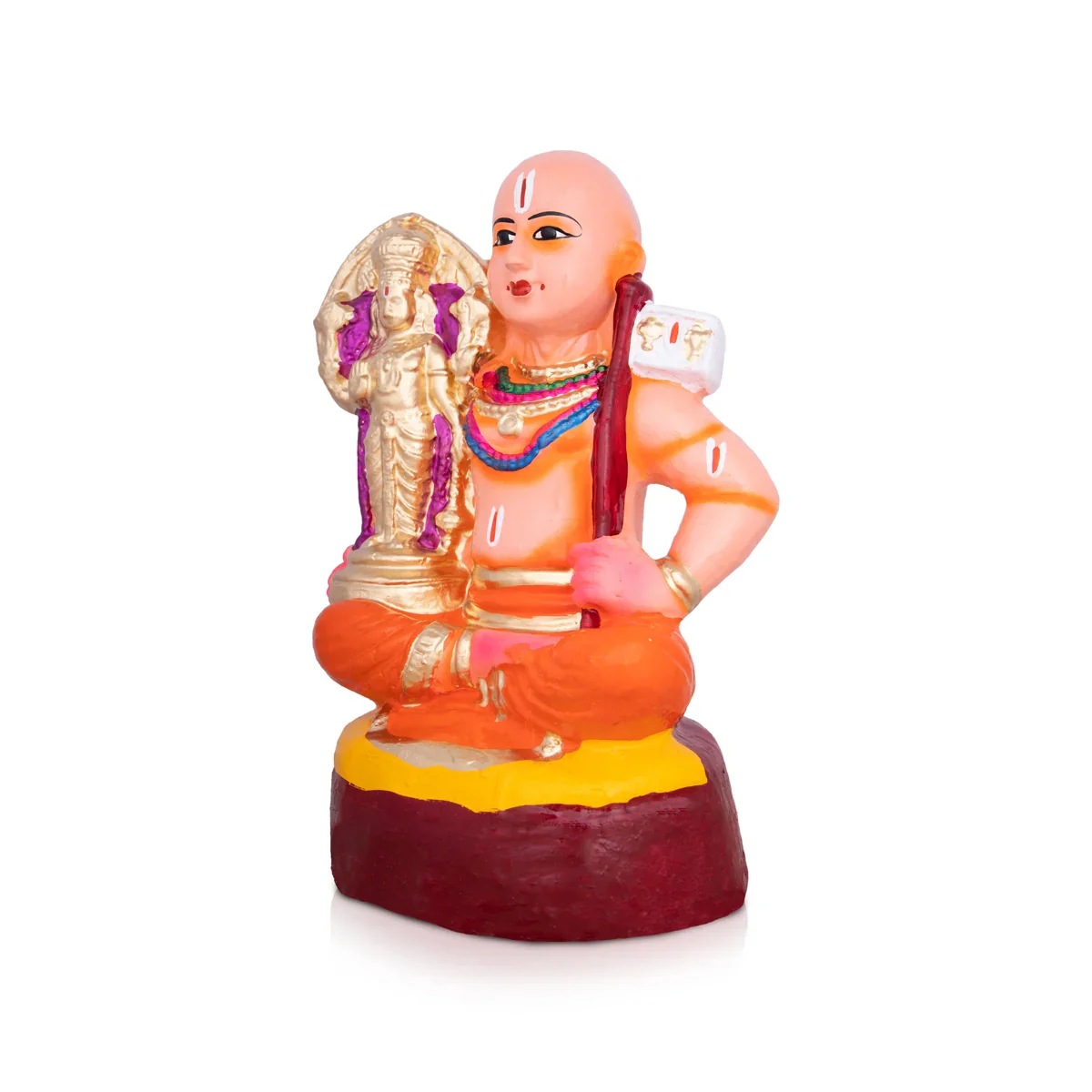 Ramanujar Chellapillai Clay Golu Bommai - 12 x 7.5 Inches | Giri Golu Doll/ Navaratri Golu Bomma/Gombe/Bommai - Image 2