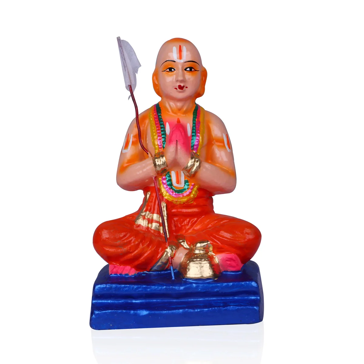 Ramanujar Clay Golu Bommai - 8 x 5 Inches | Giri Golu Doll/ Navaratri Golu Bomma/Gombe/Bommai