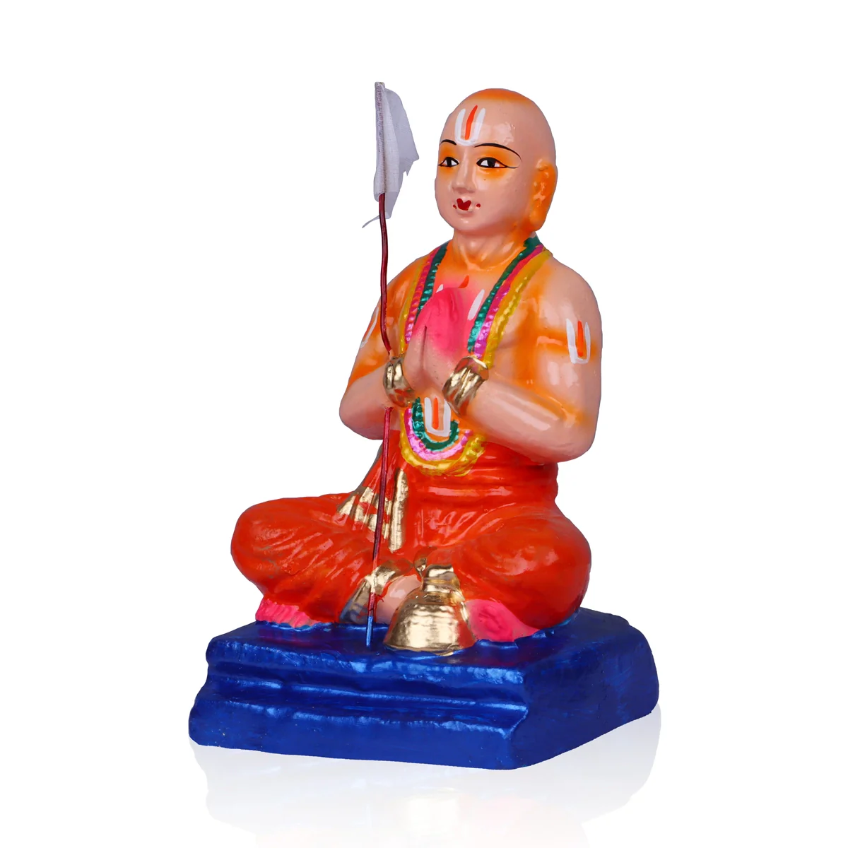Ramanujar Clay Golu Bommai - 8 x 5 Inches | Giri Golu Doll/ Navaratri Golu Bomma/Gombe/Bommai - Image 4