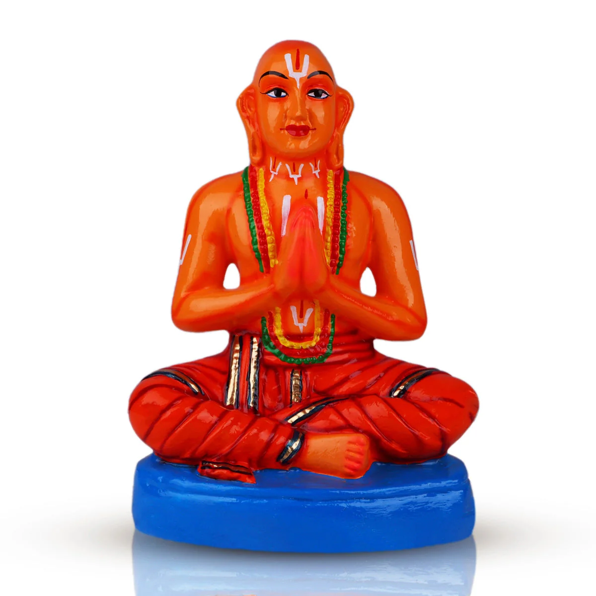 Ramanujar Statue Paper Mache Golu Bommai - 12 X 8.5 Inches | Navaratri Gombe/ Giri Golu Doll/ Navratri Decor - Image 2