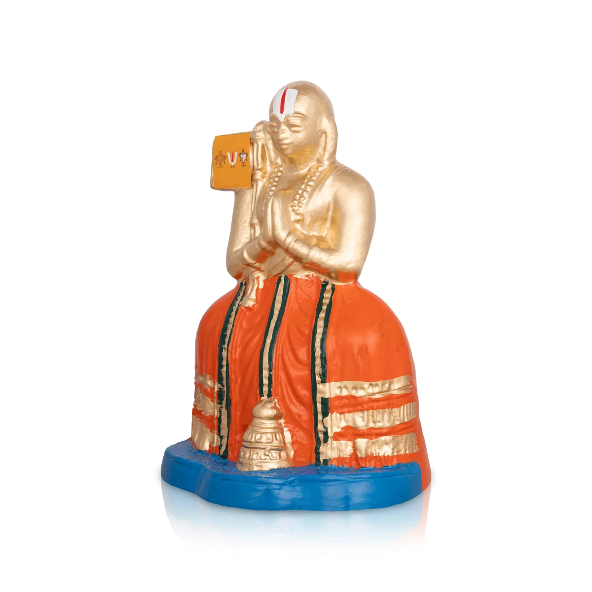 Ramanujar Statue Paper Mache Golu Bommai - 8 X 5 Inches | Giri Golu Doll/ Navaratri Gombe/ Navratri Décor - Image 2