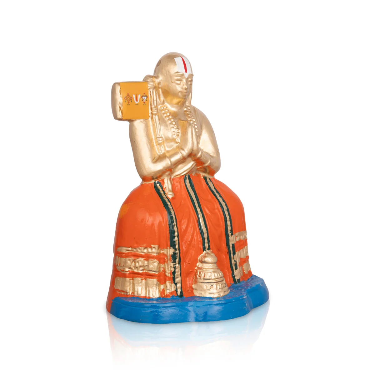Ramanujar Statue Paper Mache Golu Bommai - 8 X 5 Inches | Giri Golu Doll/ Navaratri Gombe/ Navratri Décor - Image 3