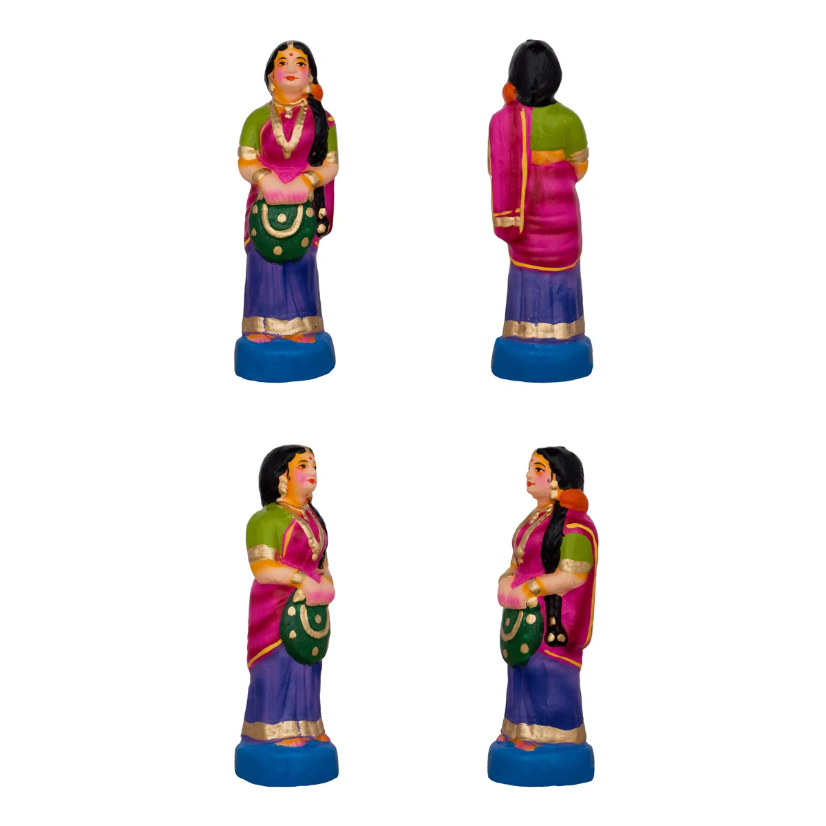 Ramar Bow Broken Clay Golu Bommai Set - 9 x 6 Inches | Giri Golu Doll/ Navaratri Golu Bomma/Gombe/Bommai - Image 10