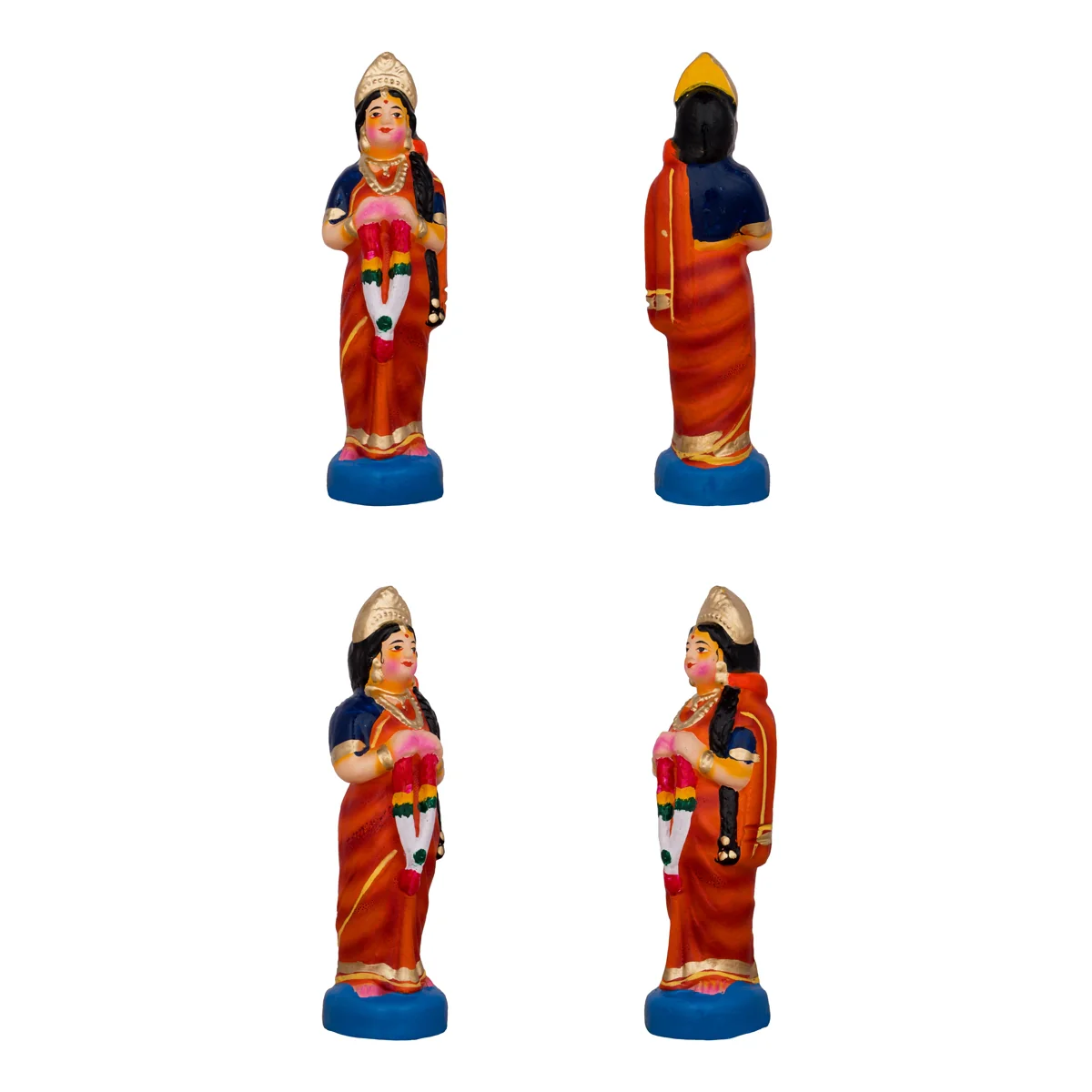 Ramar Bow Broken Clay Golu Bommai Set - 9 x 6 Inches | Giri Golu Doll/ Navaratri Golu Bomma/Gombe/Bommai - Image 2