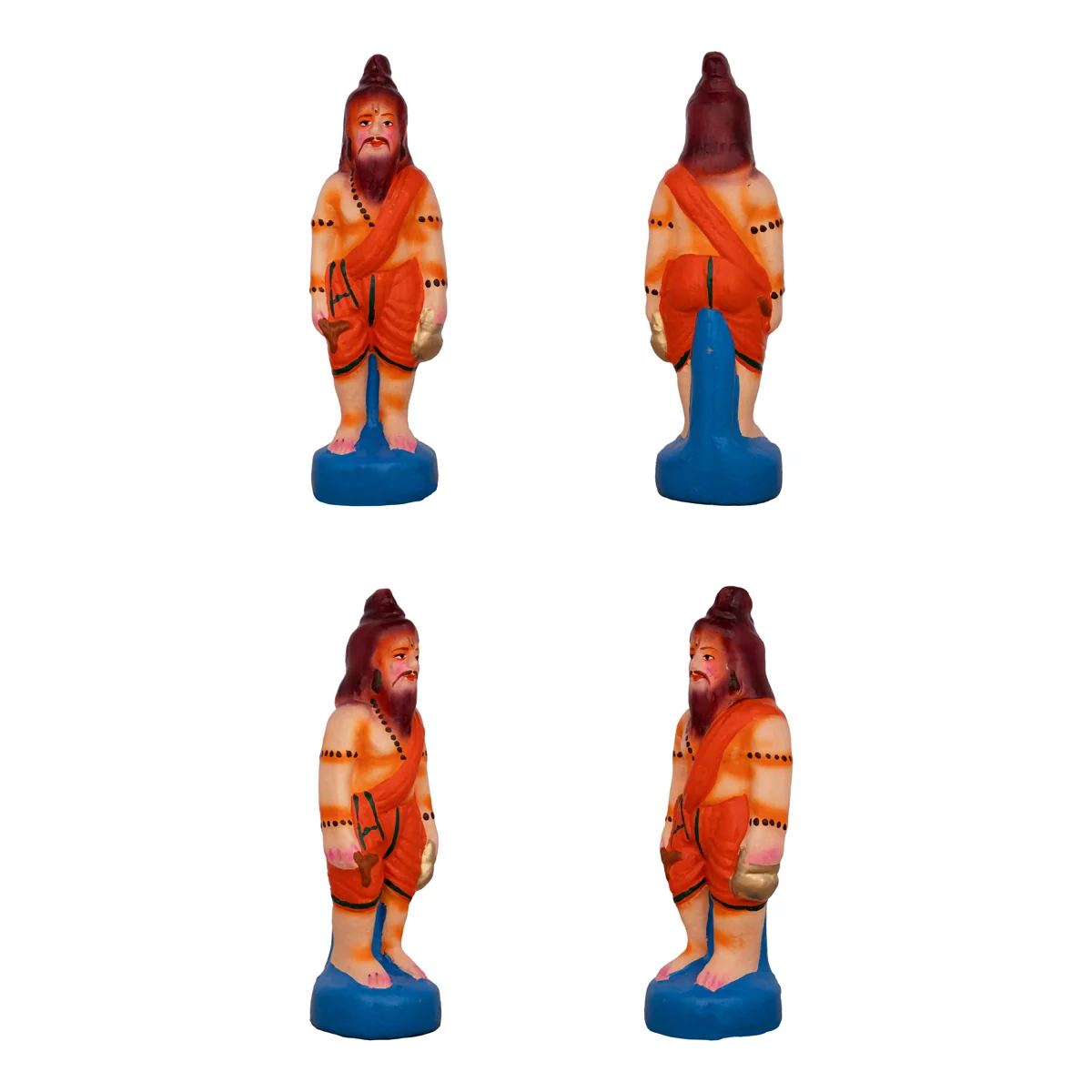 Ramar Bow Broken Clay Golu Bommai Set - 9 x 6 Inches | Giri Golu Doll/ Navaratri Golu Bomma/Gombe/Bommai - Image 7