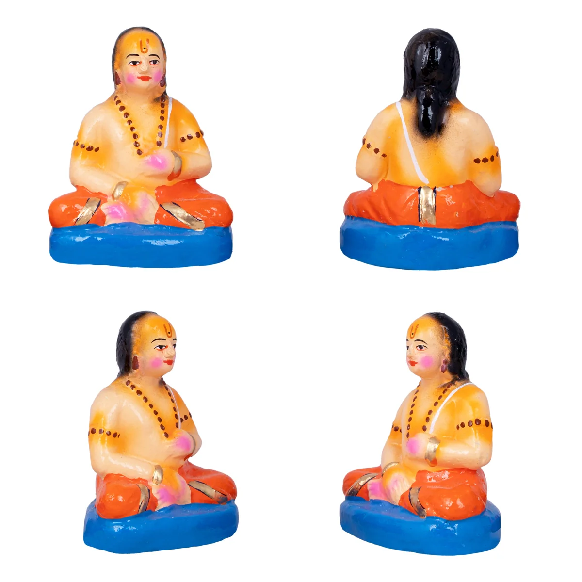 Ramar Gurukulam Clay Golu Bommai Set - 8.5 x 7 Inches | Giri Golu Doll/ Navaratri Golu Bomma/Gombe/Bommai - Image 4
