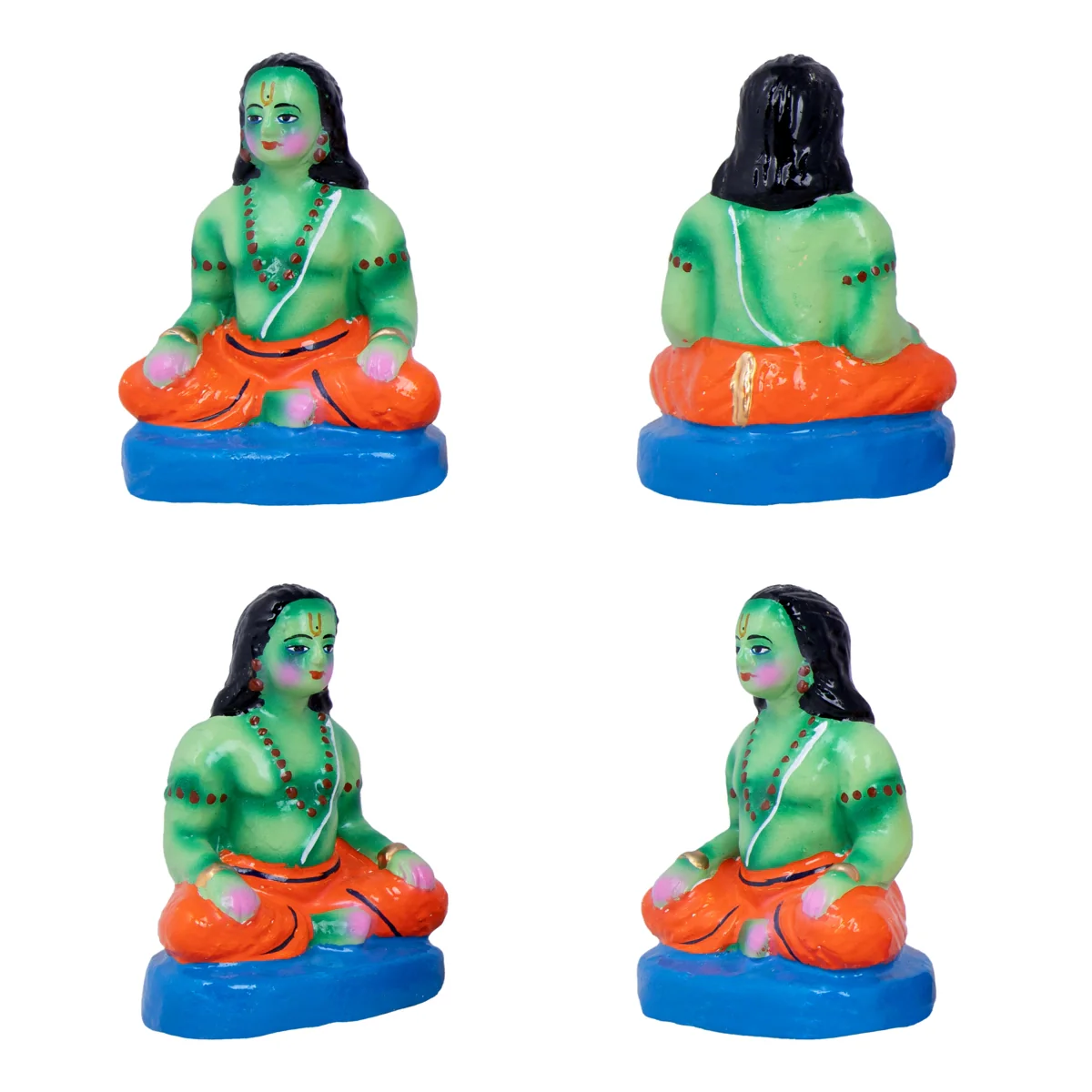 Ramar Gurukulam Clay Golu Bommai Set - 8.5 x 7 Inches | Giri Golu Doll/ Navaratri Golu Bomma/Gombe/Bommai - Image 7