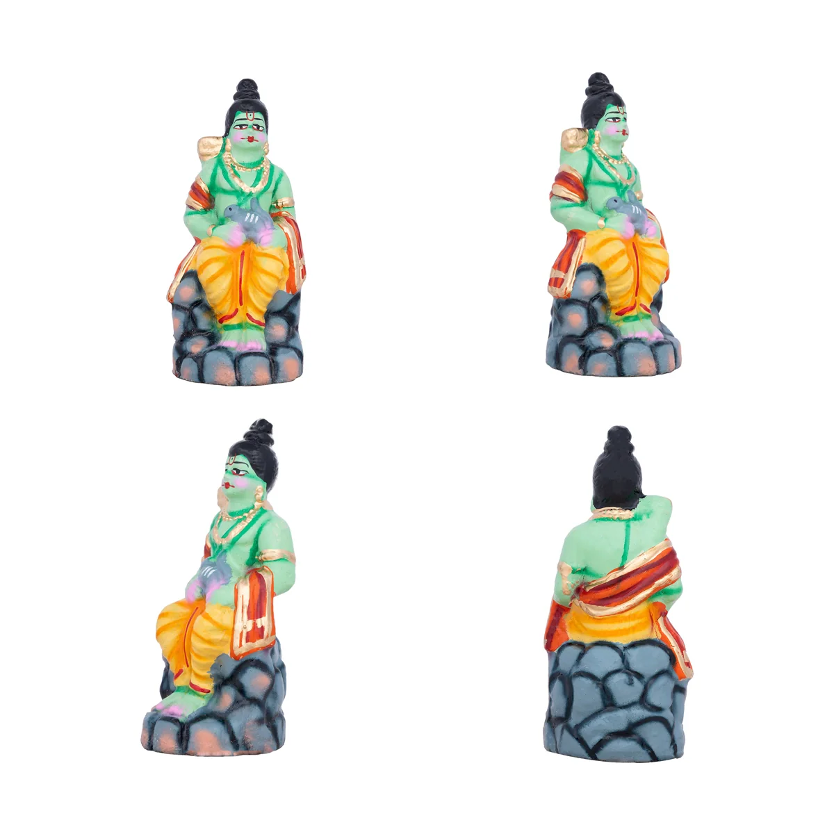 Ramar Palam Clay Golu Bommai Set - 8 x 3.5 Inches | Giri Golu Doll/ Navaratri Golu Bomma/Gombe/Bommai - Image 11